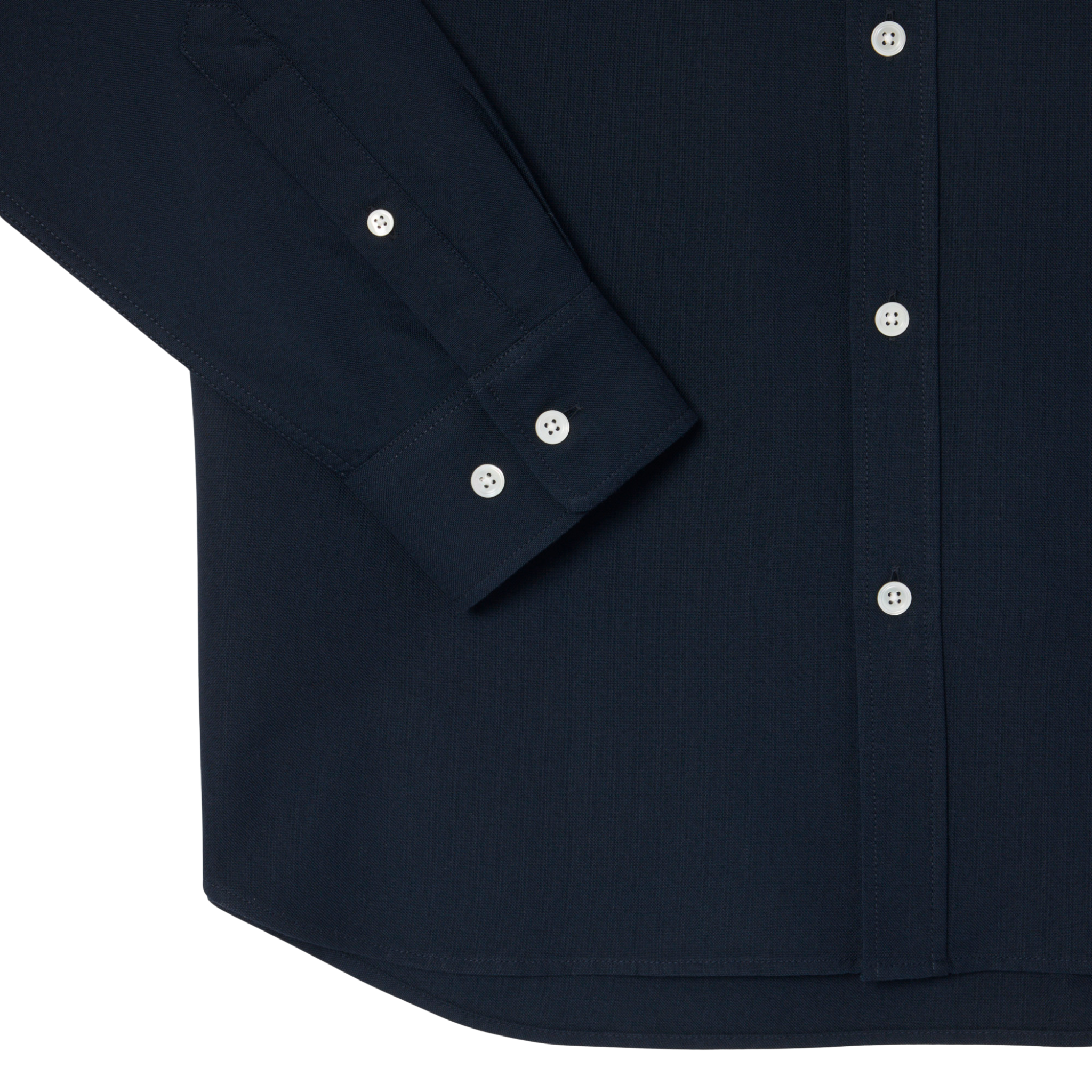 Mens Lacoste Abysm Navy Button Down Reg Fit L/s Shirt