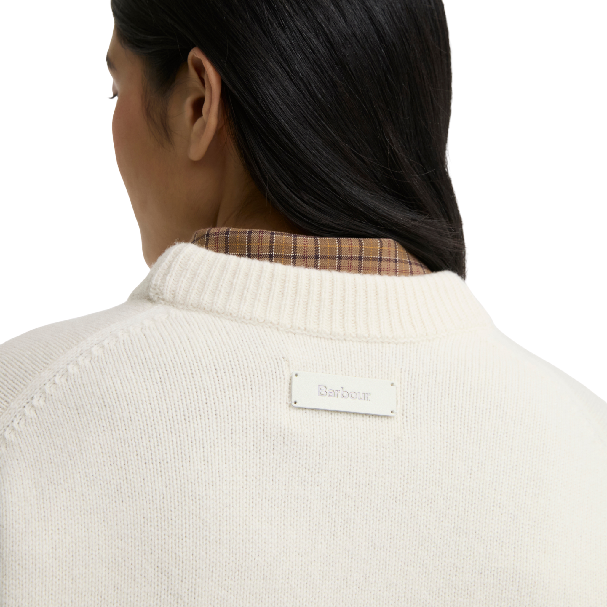 Womens Barbour Ecru Ivybridge Knit Jumper