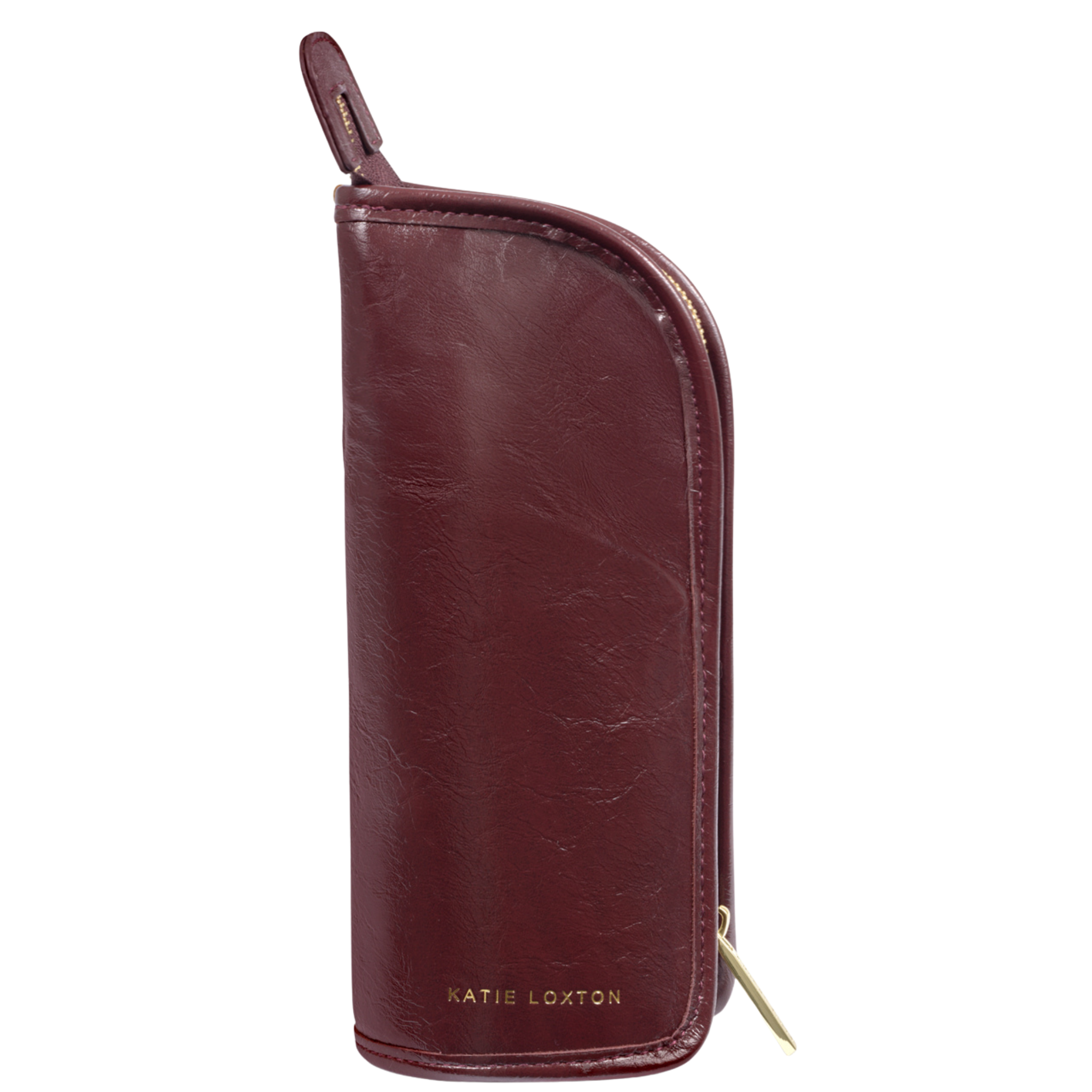 Womens Katie Loxton Cherry Patent Crackle Make Up Brush Set