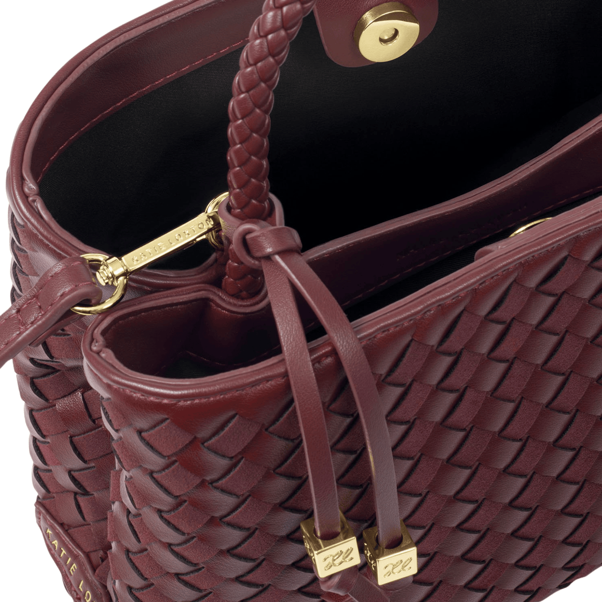 Womens Katie Loxton Cherry Nova Woven Top Handle Bag