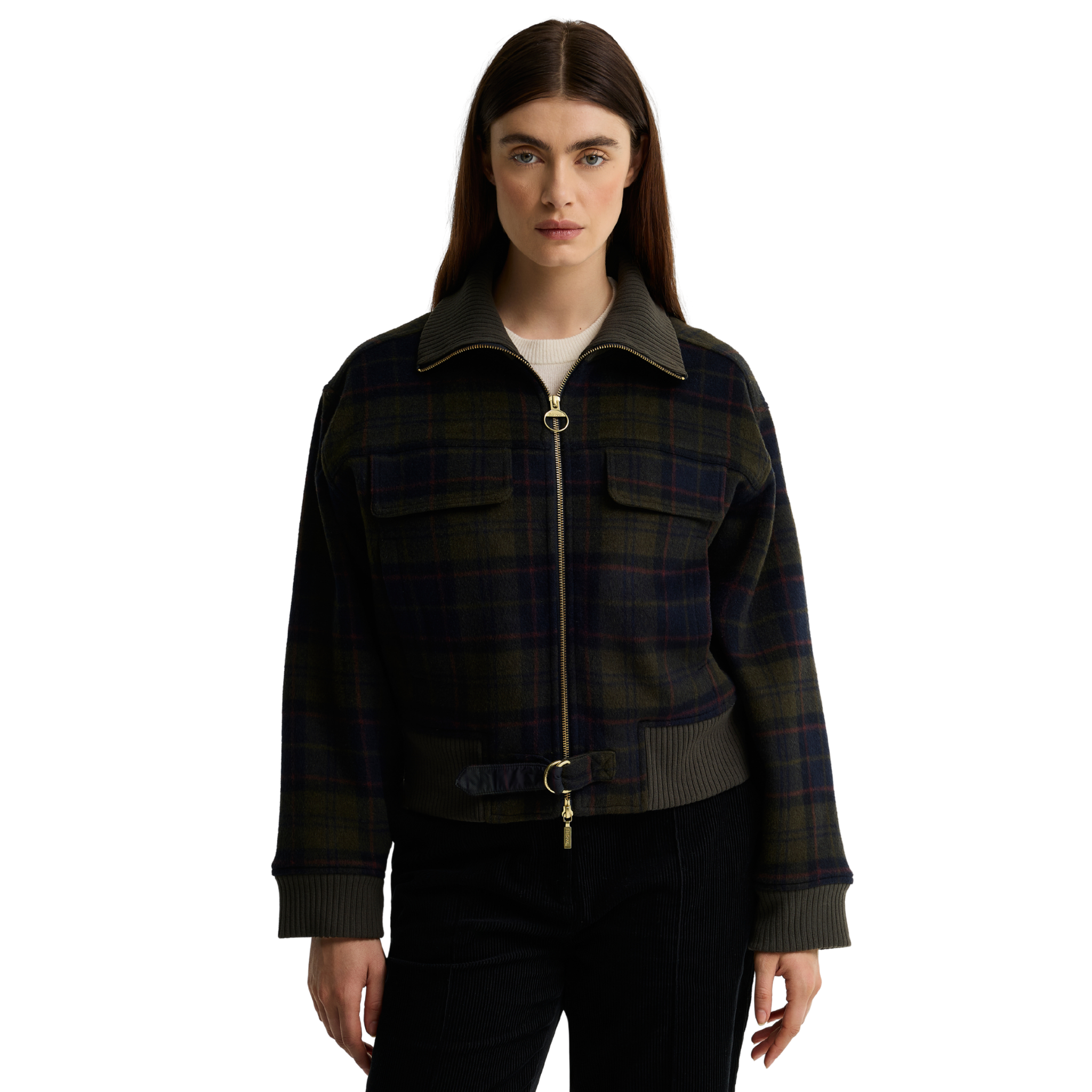 Womens Barbour Shadow Classic Tartan Ivybridge Overshirt