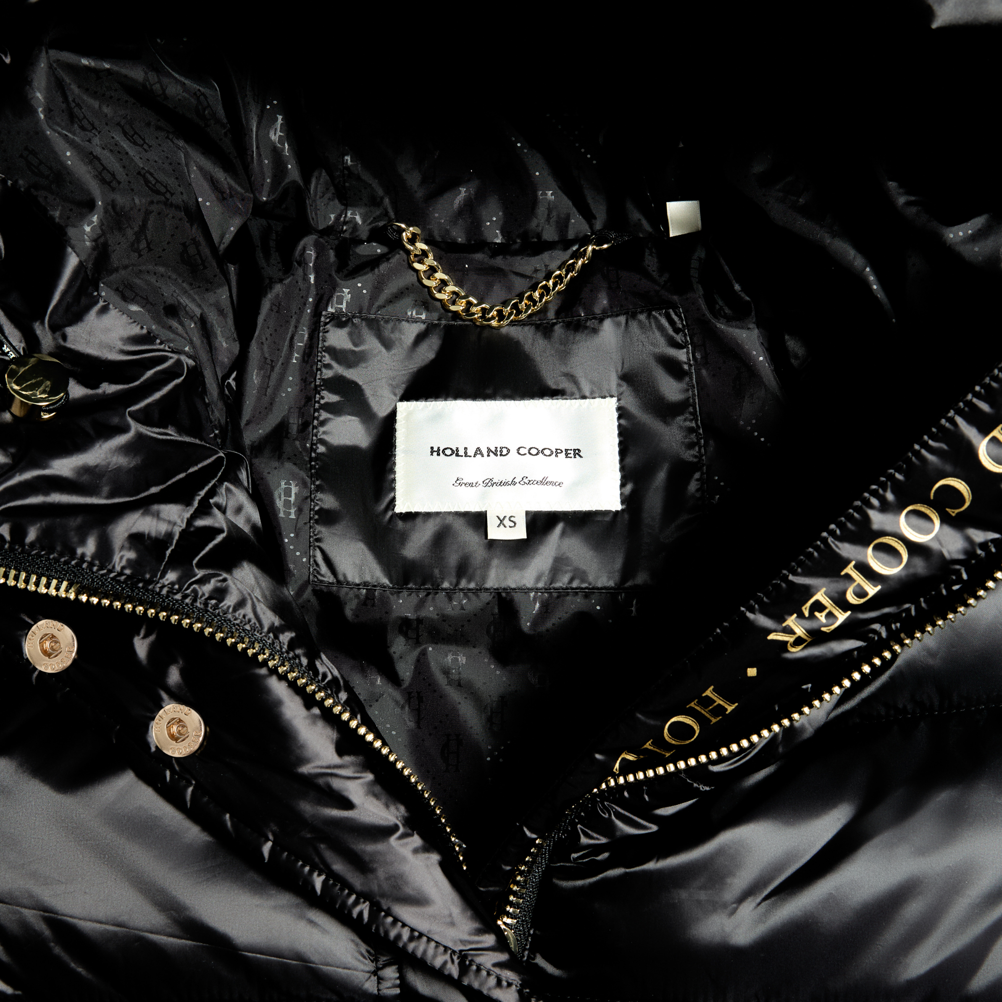 Womens Holland Cooper Black The Arosa Padded Coat