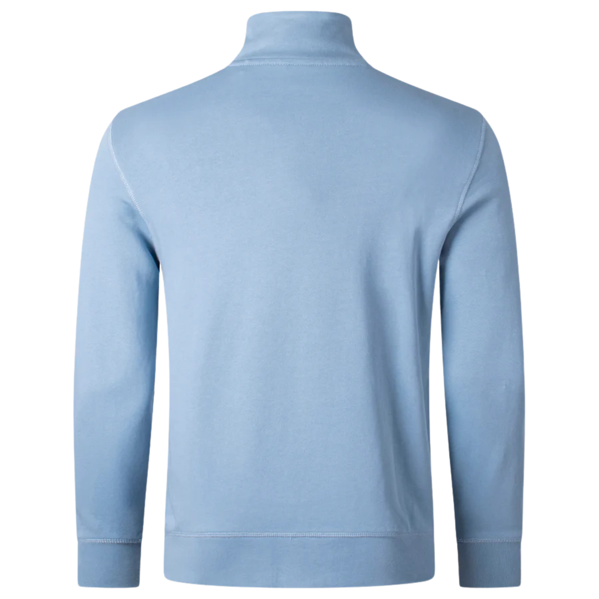 Mens BOSS Light Blue Zetrust Half Zip Sweatshirt
