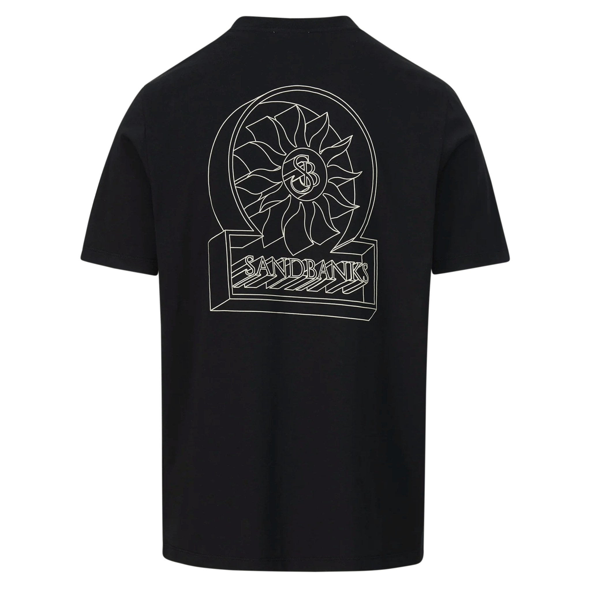 Mens Sandbanks Black 3D S/s T Shirt