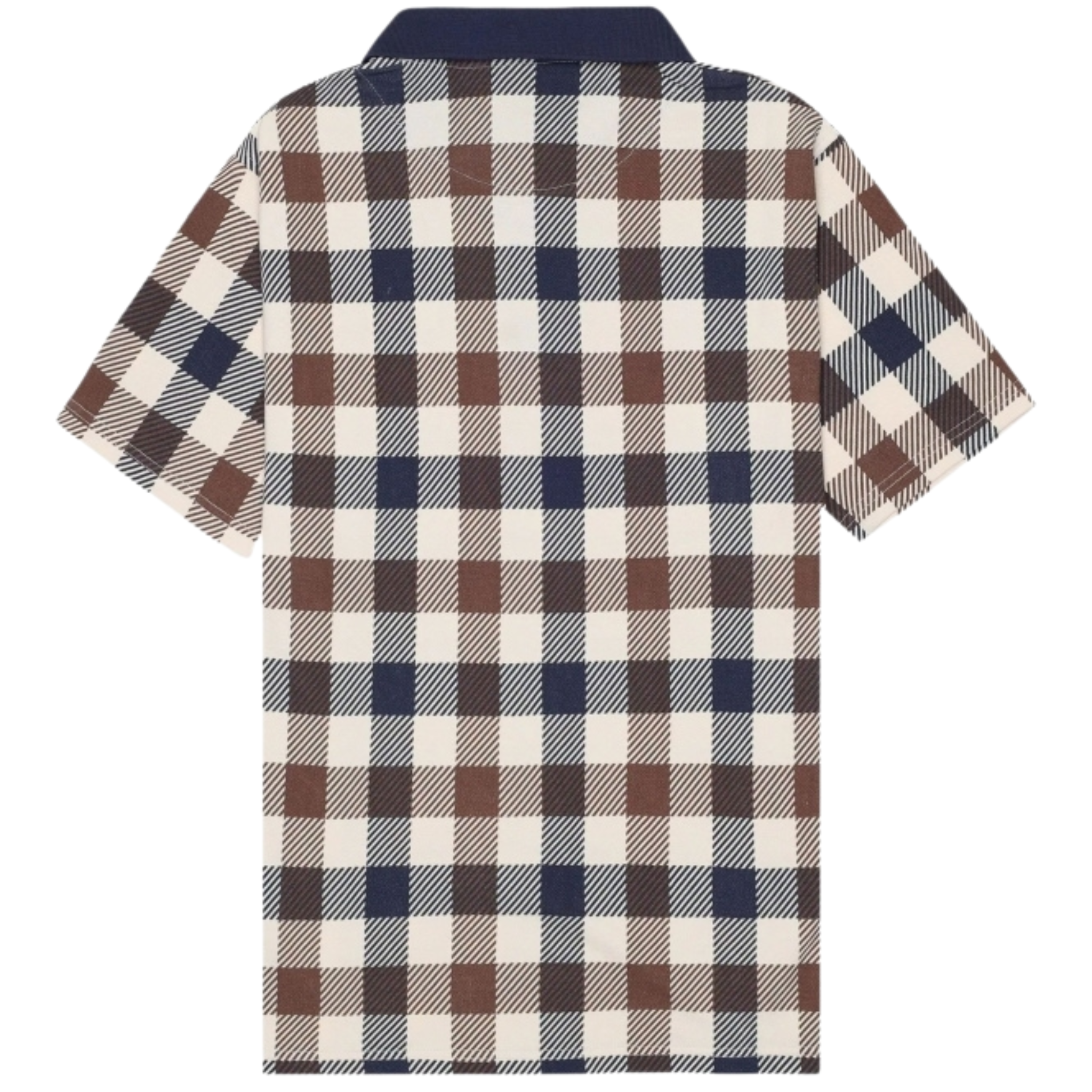 Mens Aquascutum Macro Check Iconic S/s Polo Shirt
