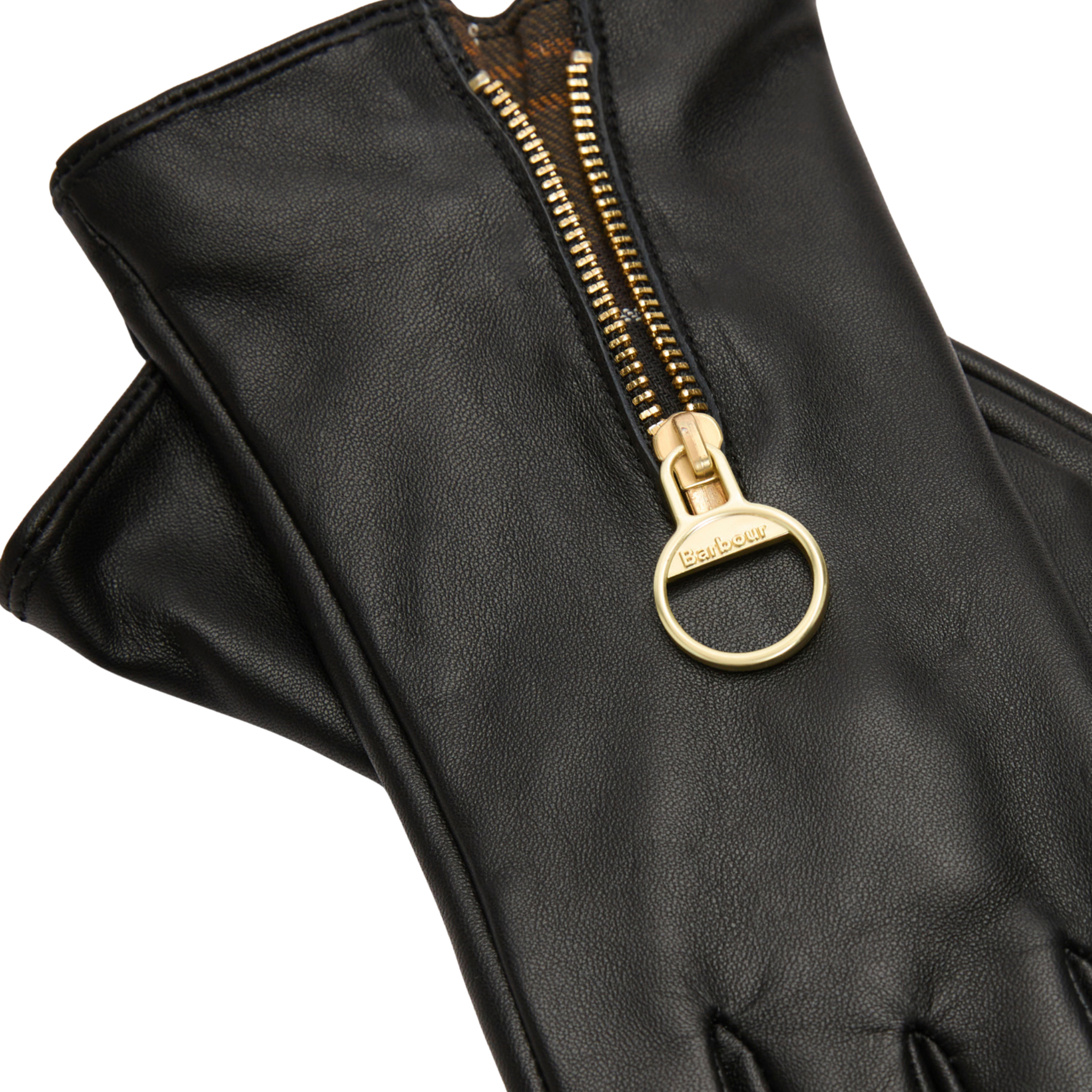 Womens Barbour Black/Classic Arlene Gloves