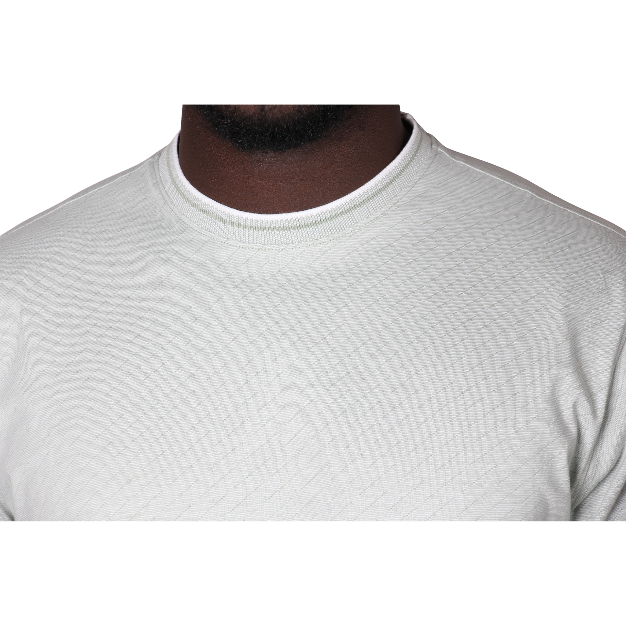 Mens Paul Smith Pale Green Textured Reg Fit S/s T Shirt