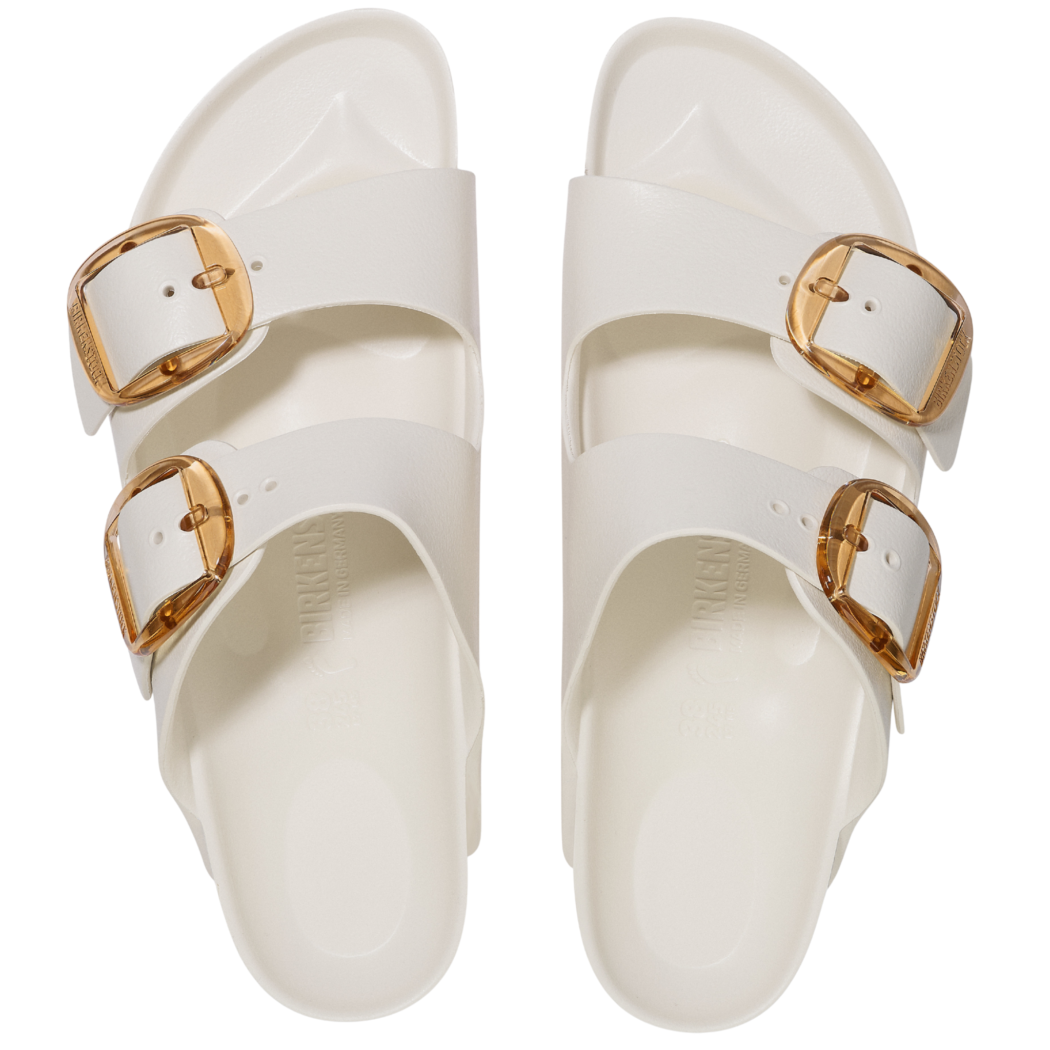 Womens Birkenstock Eggshell Arizona Big Buckle EVA Sandals