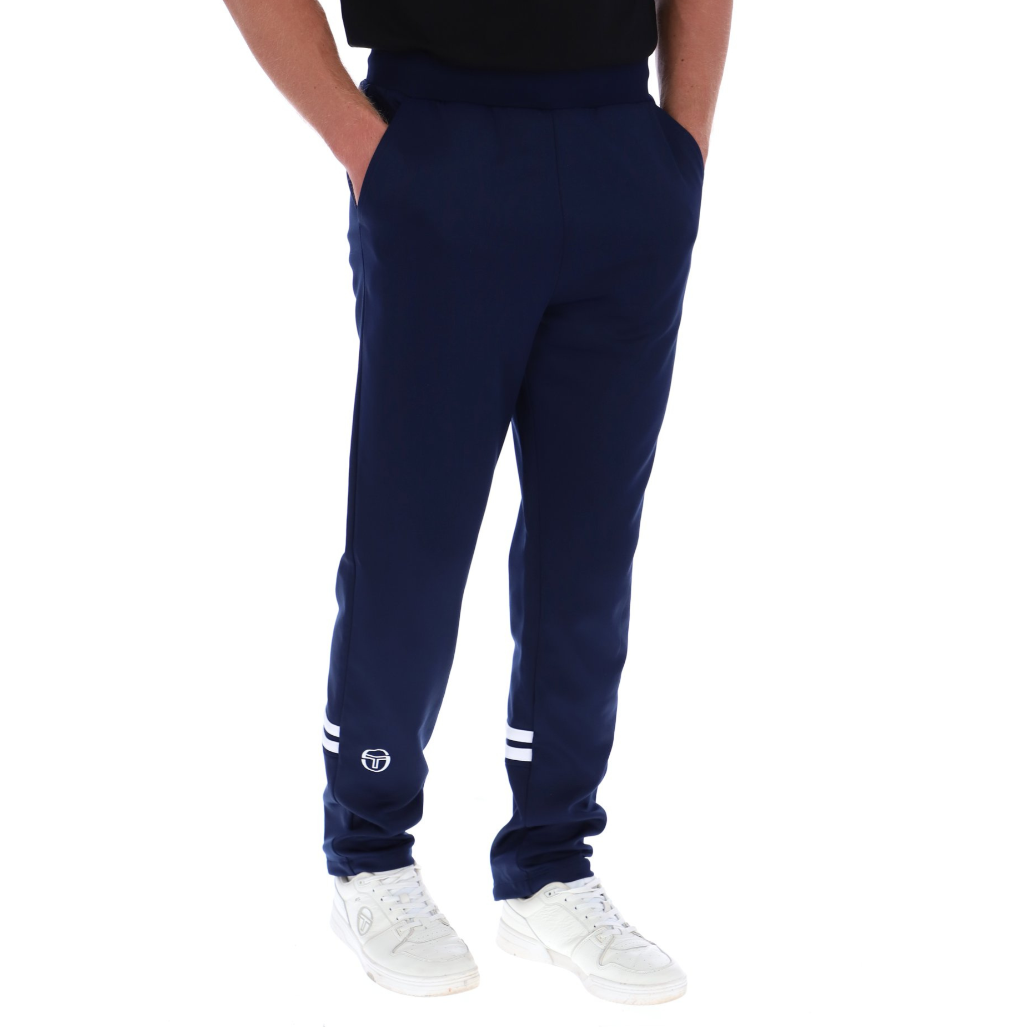 Mens Sergio Tacchini Maritime Blue/White Orion Track Pants
