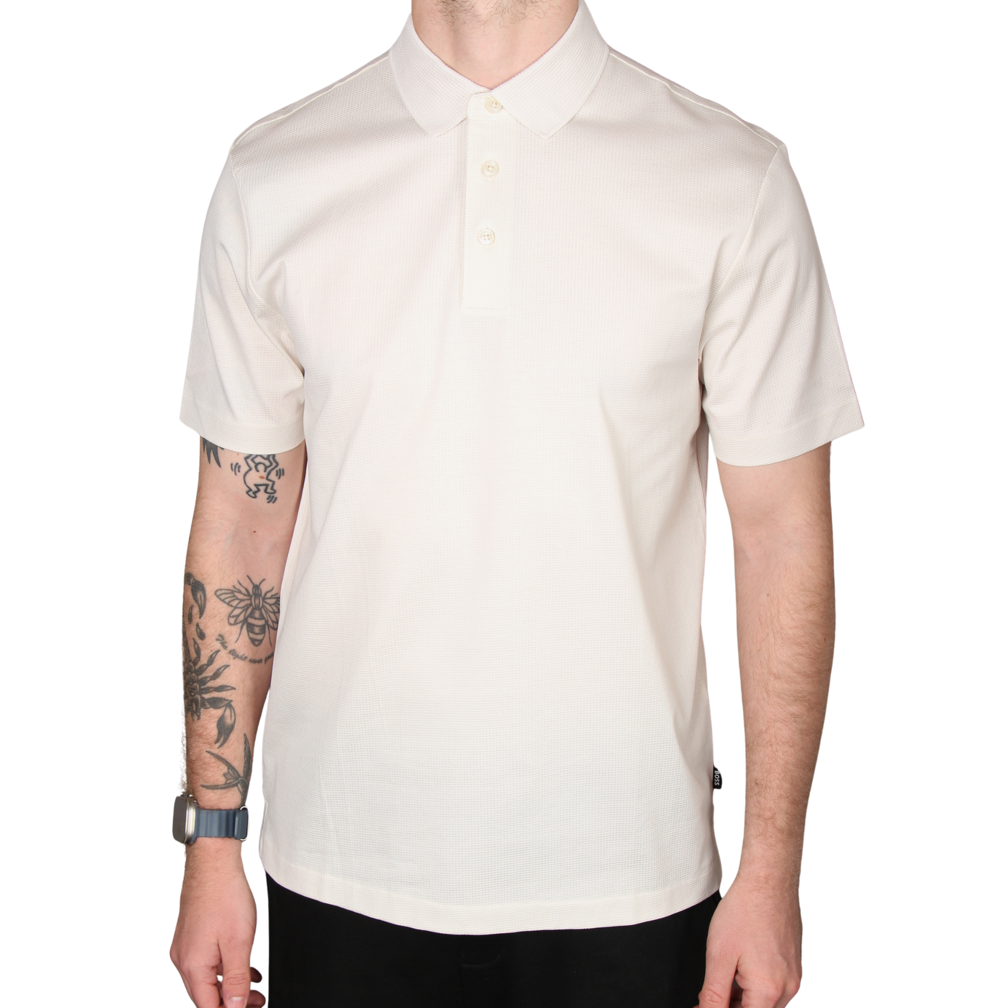 Mens BOSS Natural H-Pack 316 Jacquard S/s Polo Shirt
