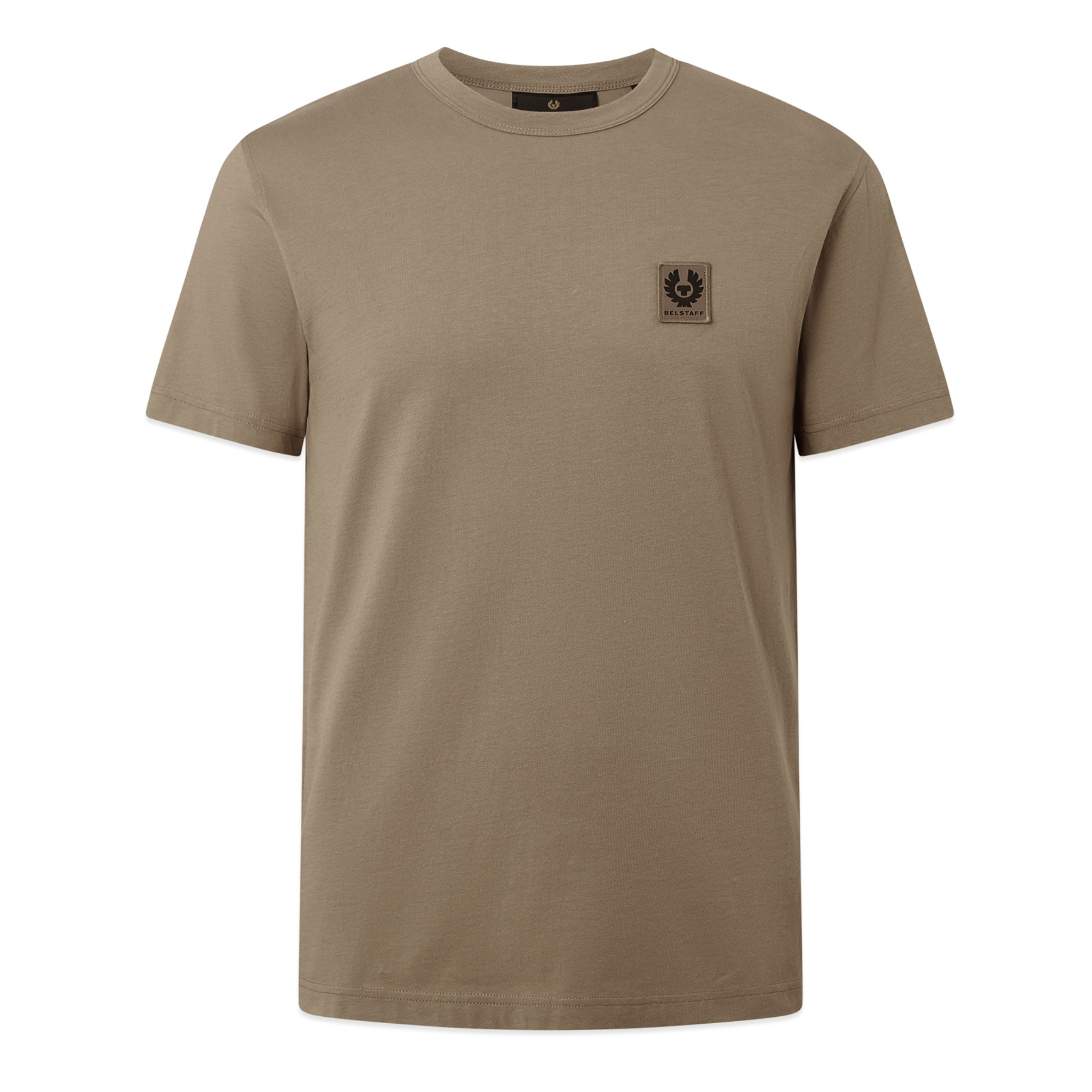 Mens Belstaff Dusty Taupe Branded S/s T Shirt