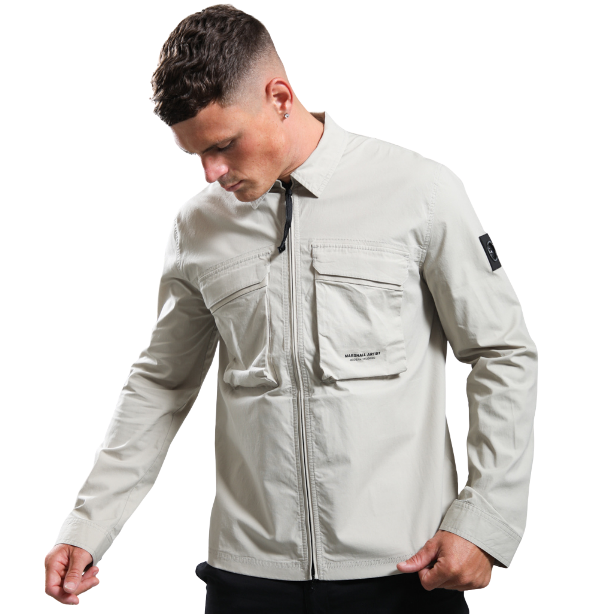 Mens Marshall Artist Stone Terrain Overshirt