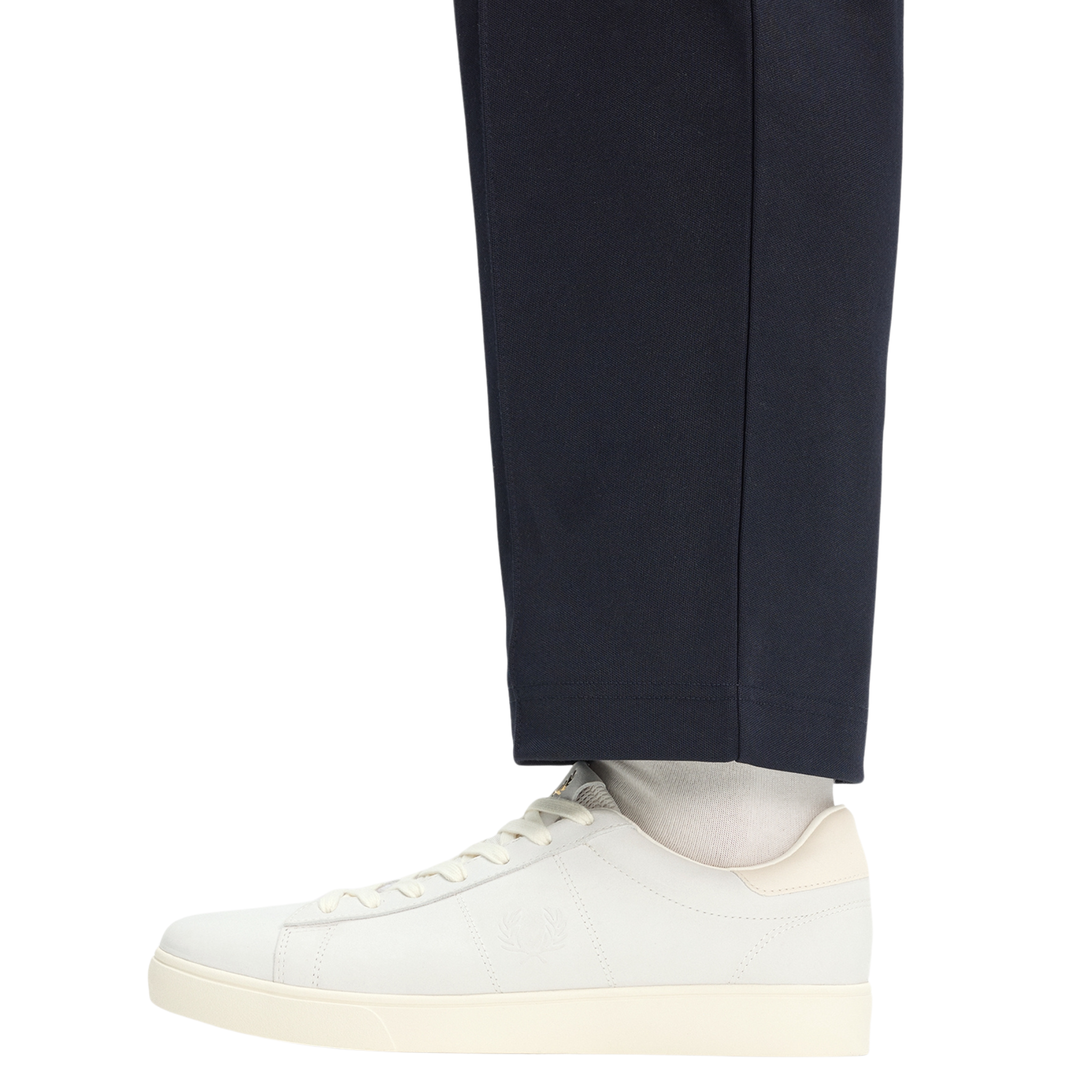 Mens Fred Perry Snow White Spencer Nubuck Trainers