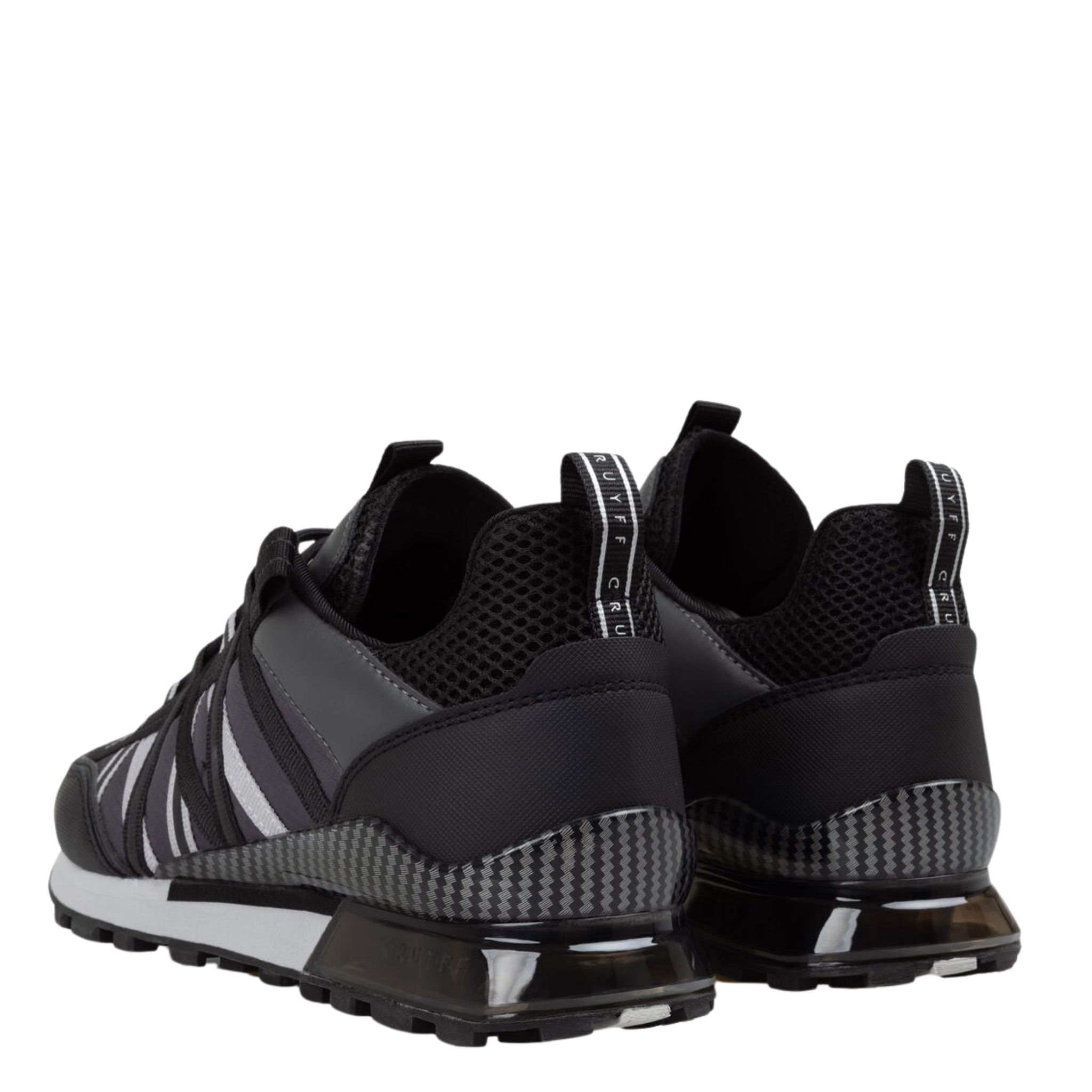 Mens Cruyff Black/Grey Fearia Trainers