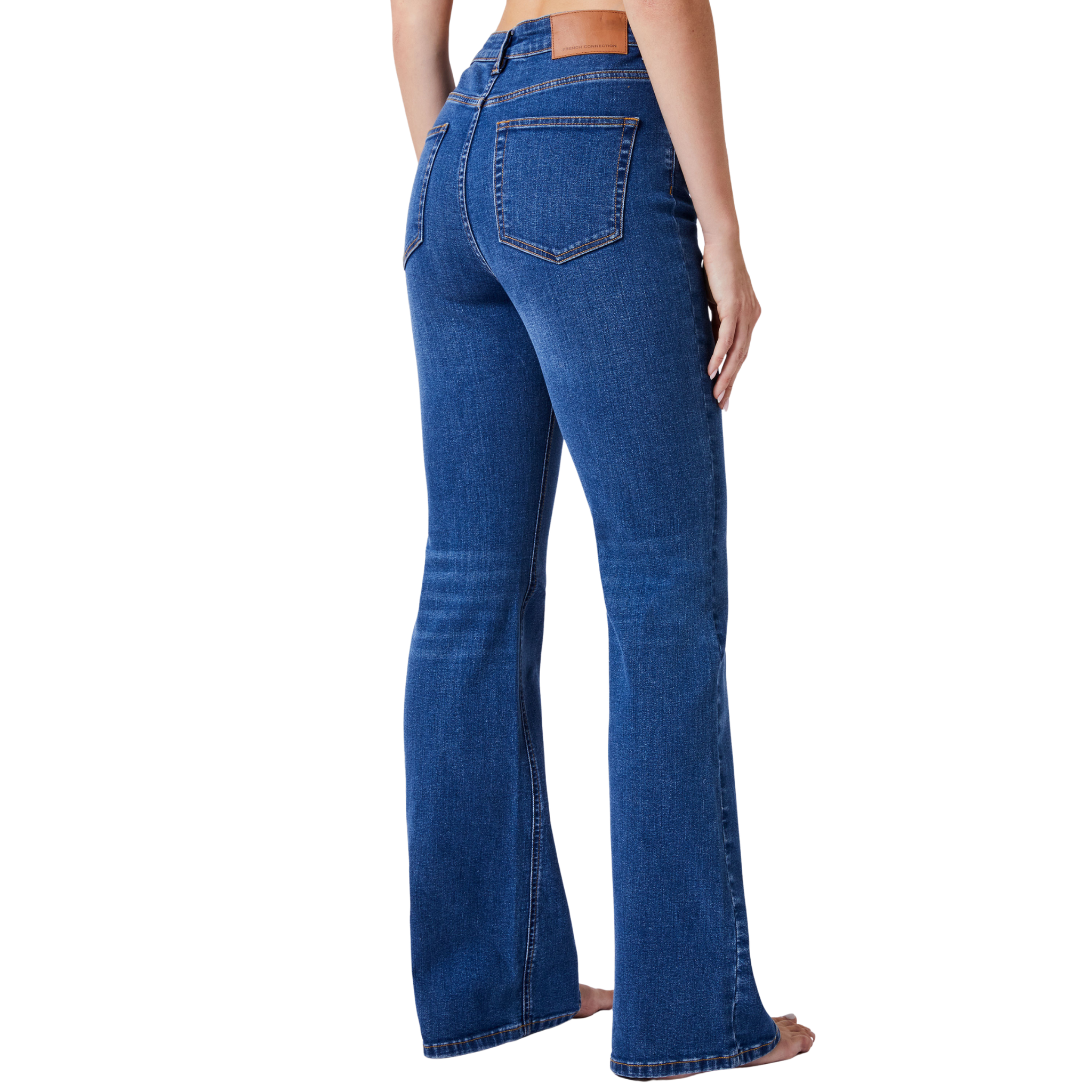 Womens French Connection Mid Wash Toms Flared Jeans