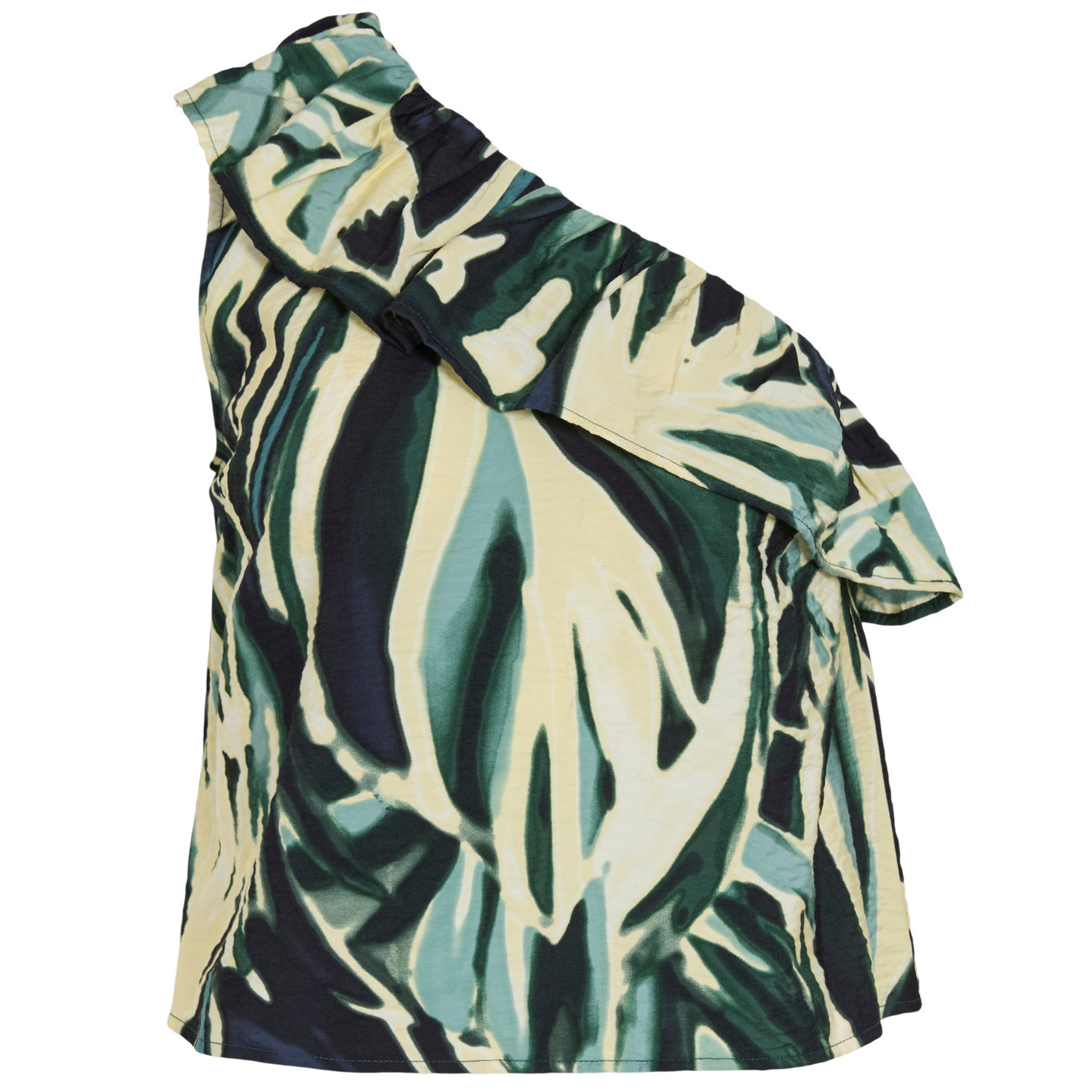 Womens Vila Atlantic Deep Viryn One Shoulder Top