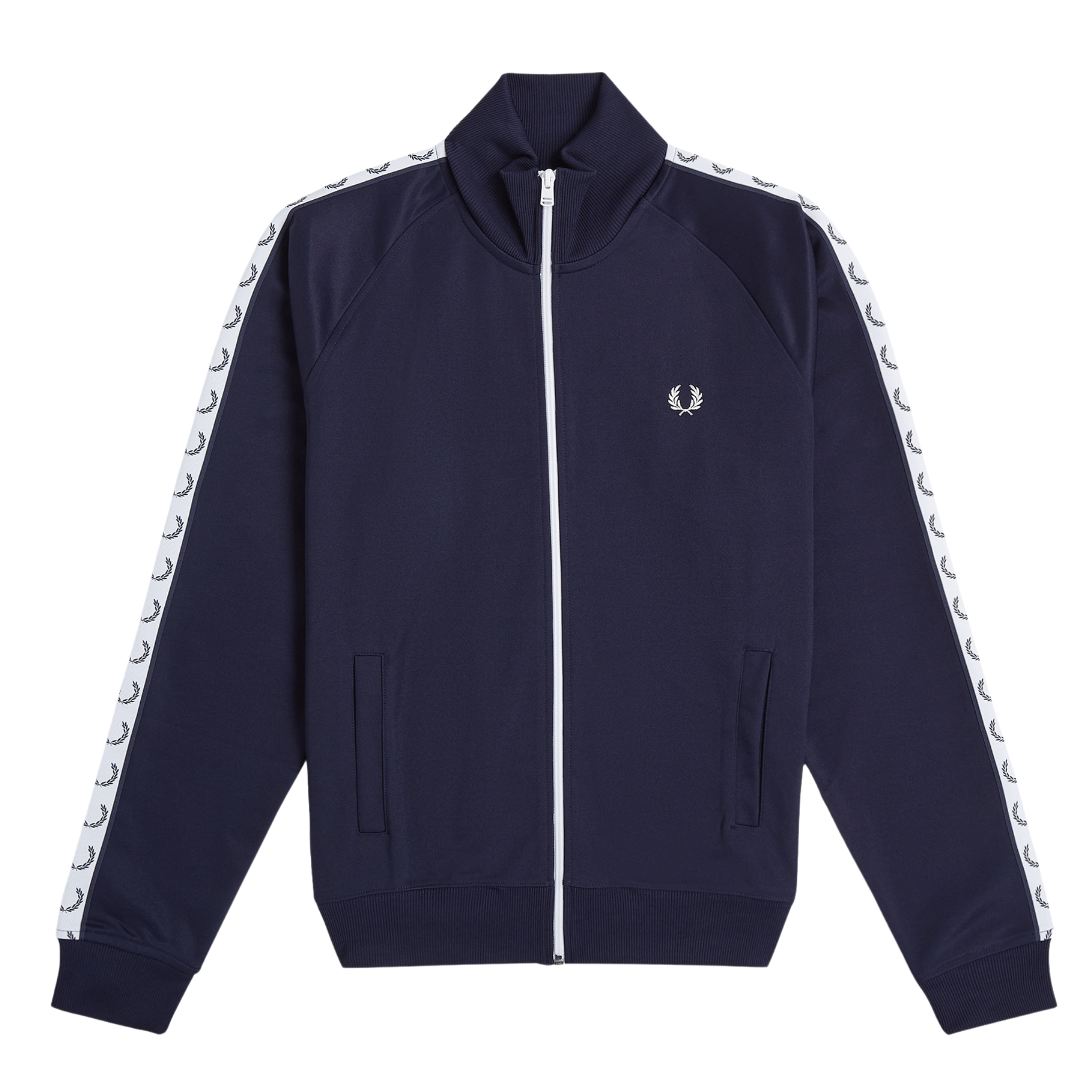 Mens Fred Perry Carbon Blue Taped Track Top