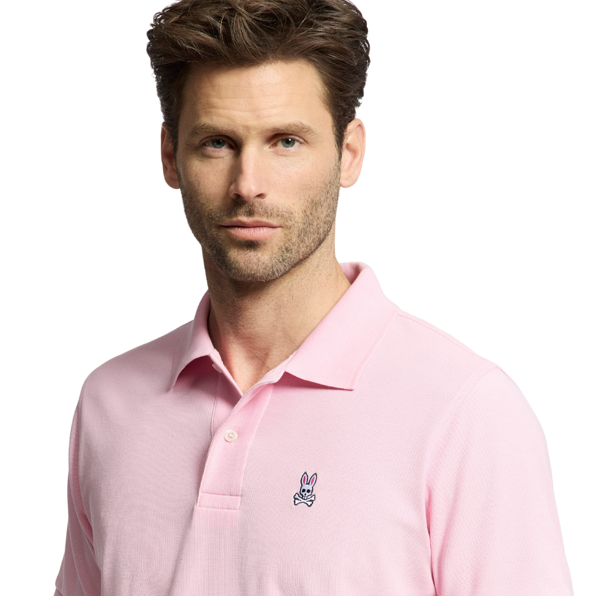 Mens Psycho Bunny Romance Rose Classic Pique S/s Polo