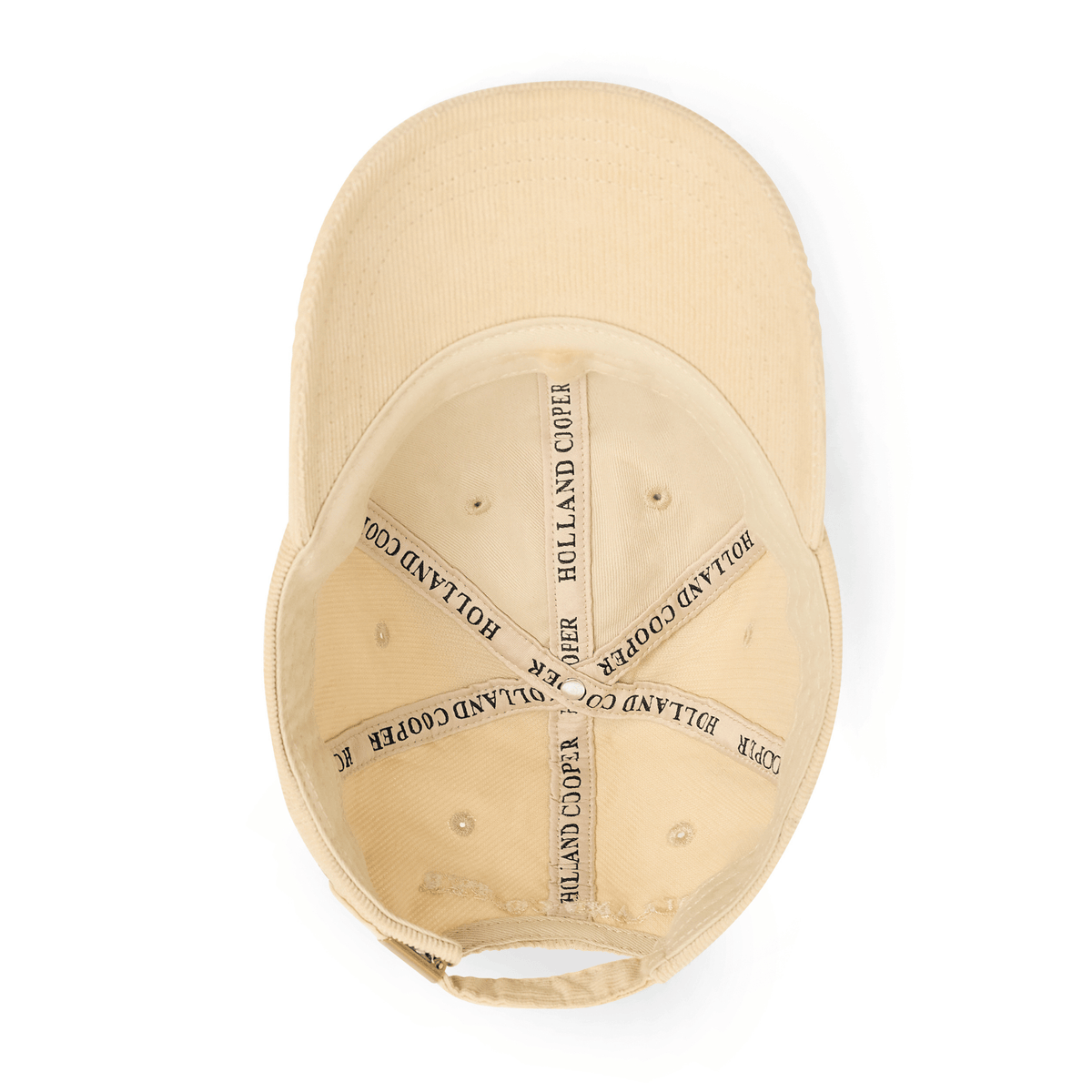 Womens Holland Cooper Latte Corduroy Heraldic Cap
