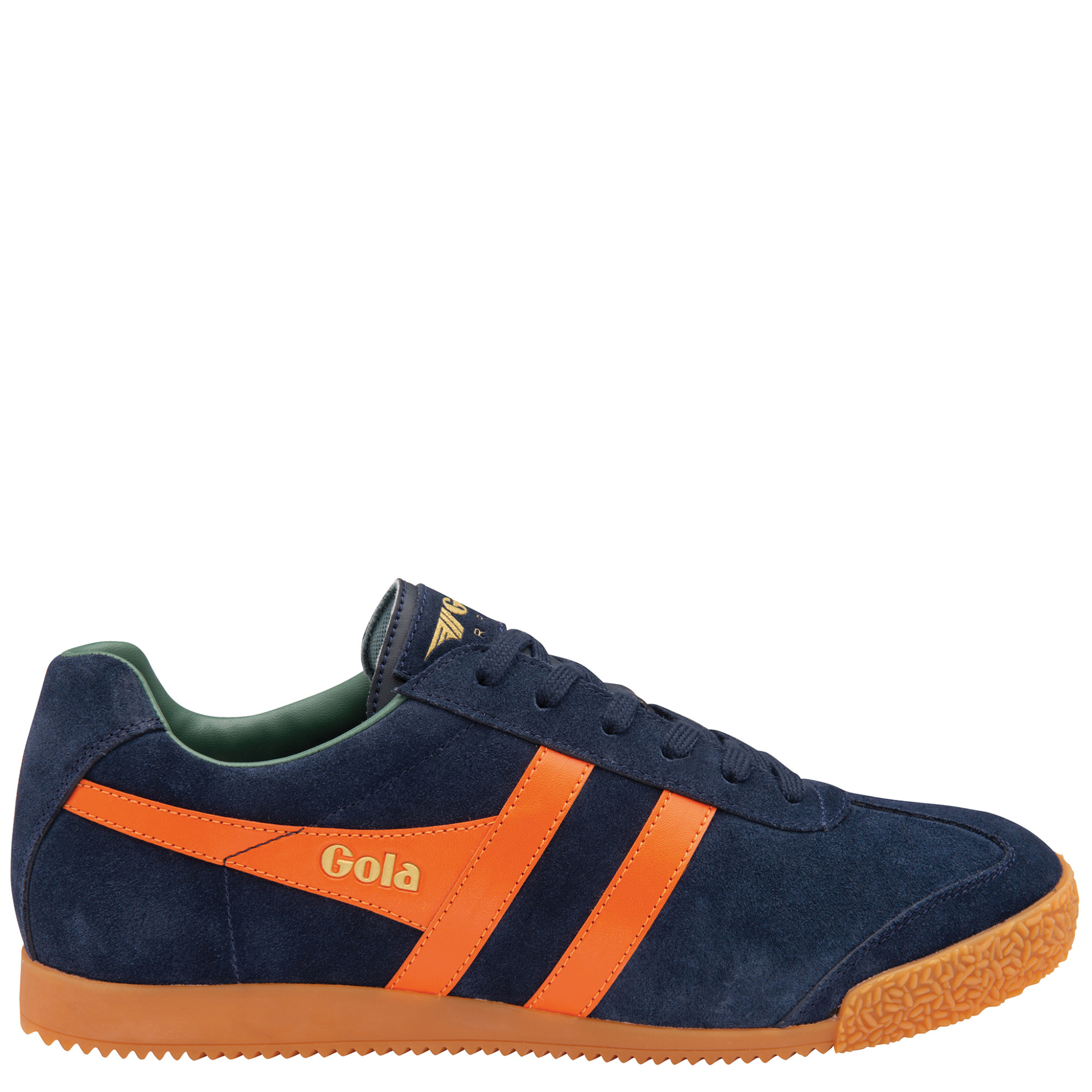 Mens Gola Navy/Moody Orange/Sage Harrier Trainers