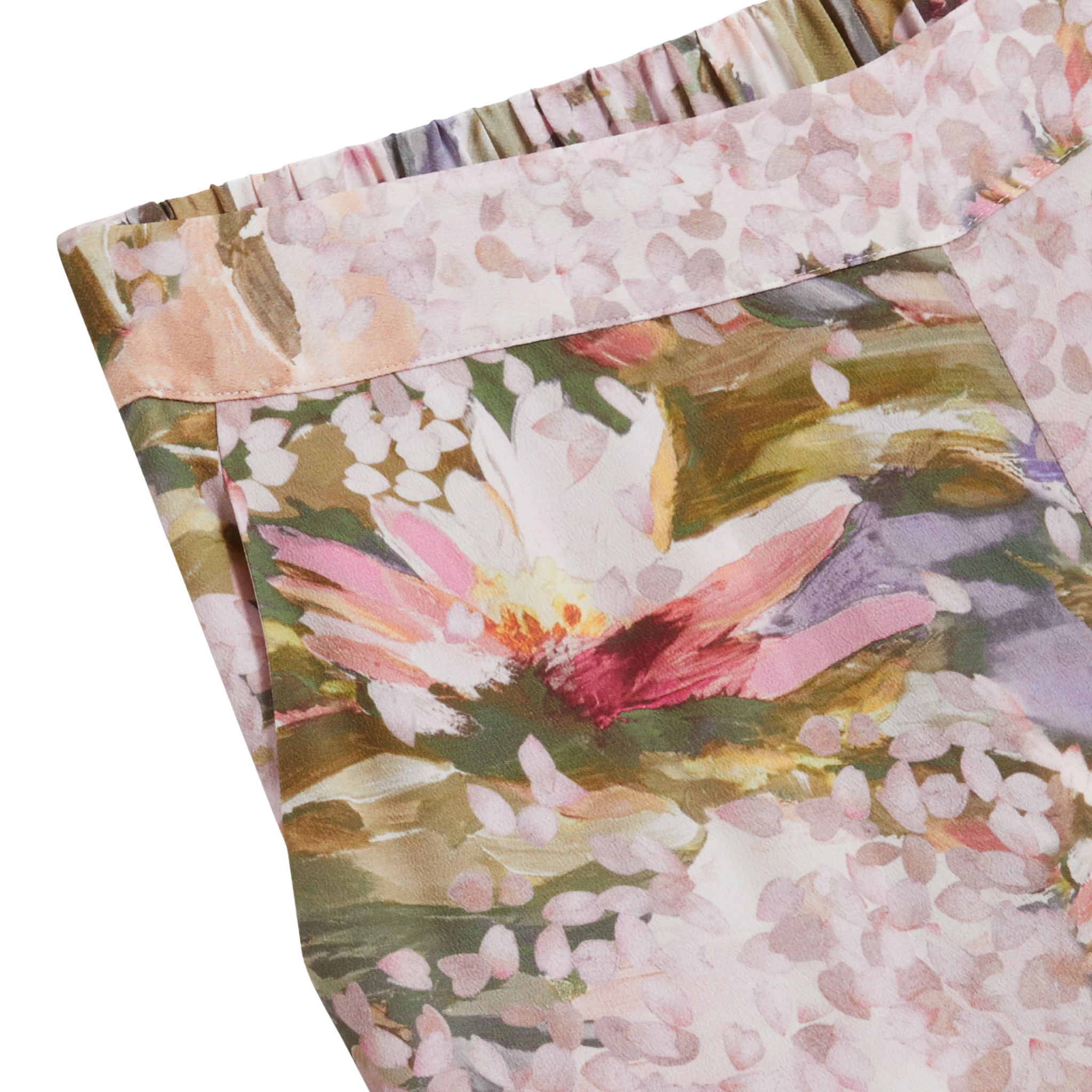 Womens Ted Baker Pink Spiree Wide Leg Printed Trousers