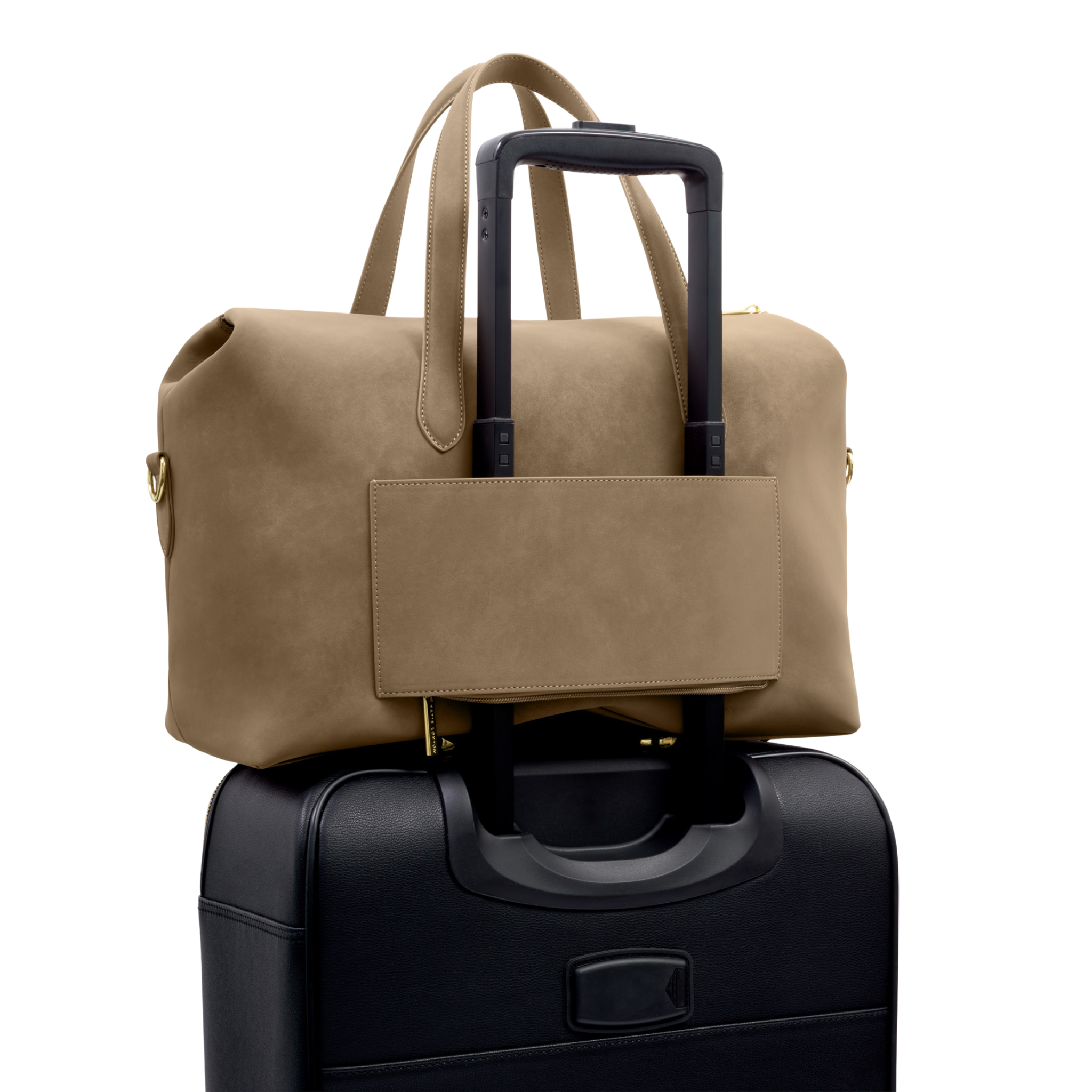 Womens Katie Loxton Taupe Suedette Milan Cabin Bag