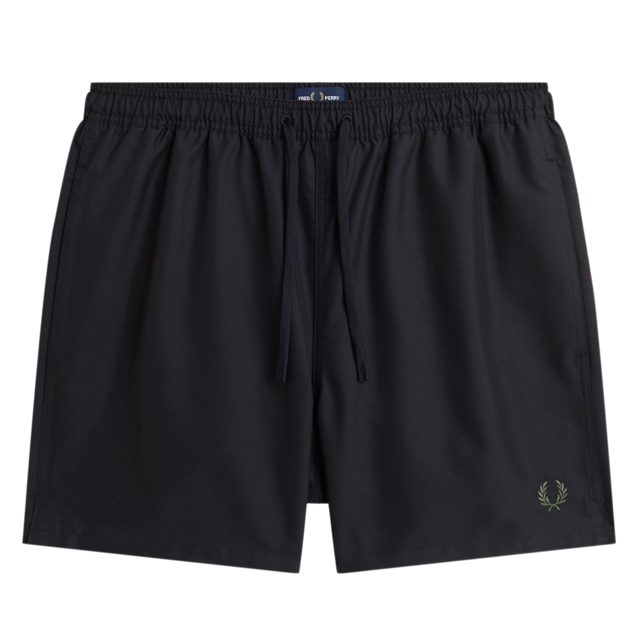 Mens Fred Perry Black Swim Shorts