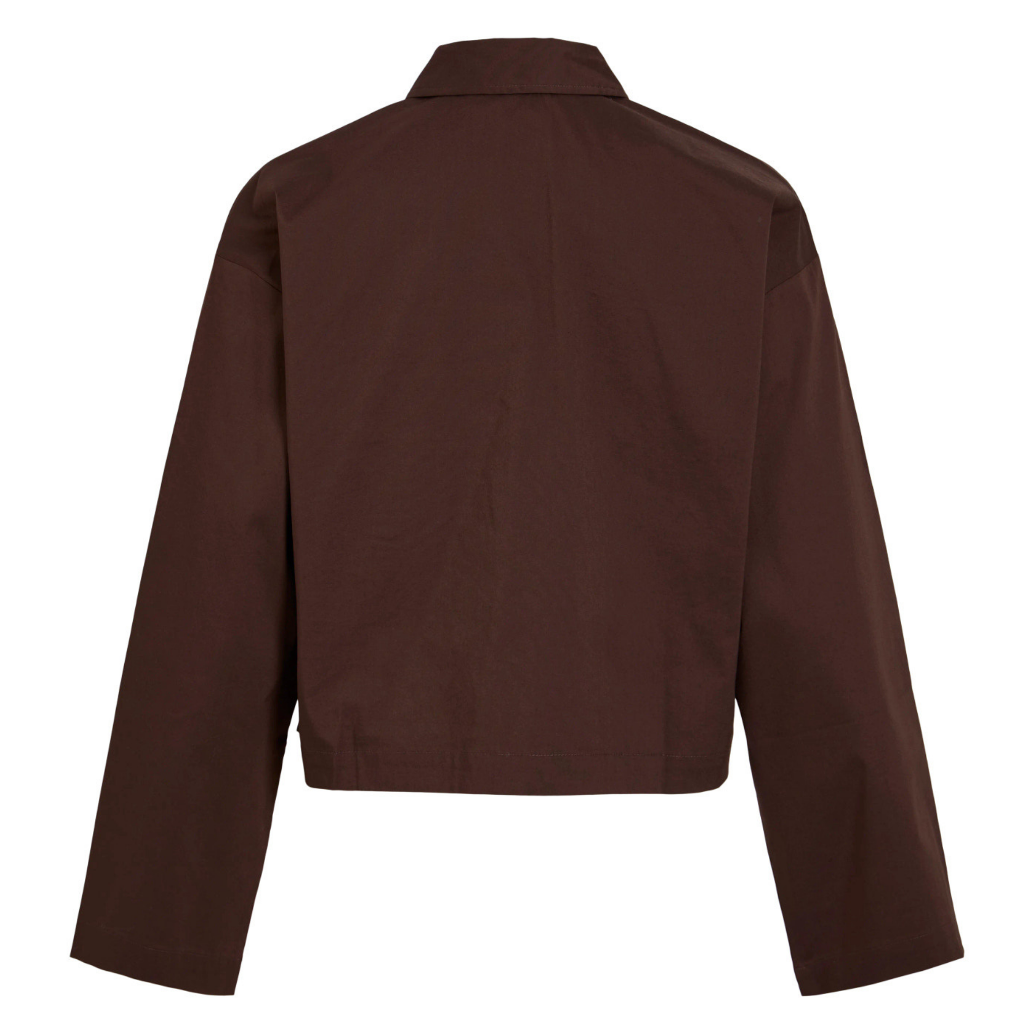 Womens Vila Coffee Bean Vireyani Light Overshirt
