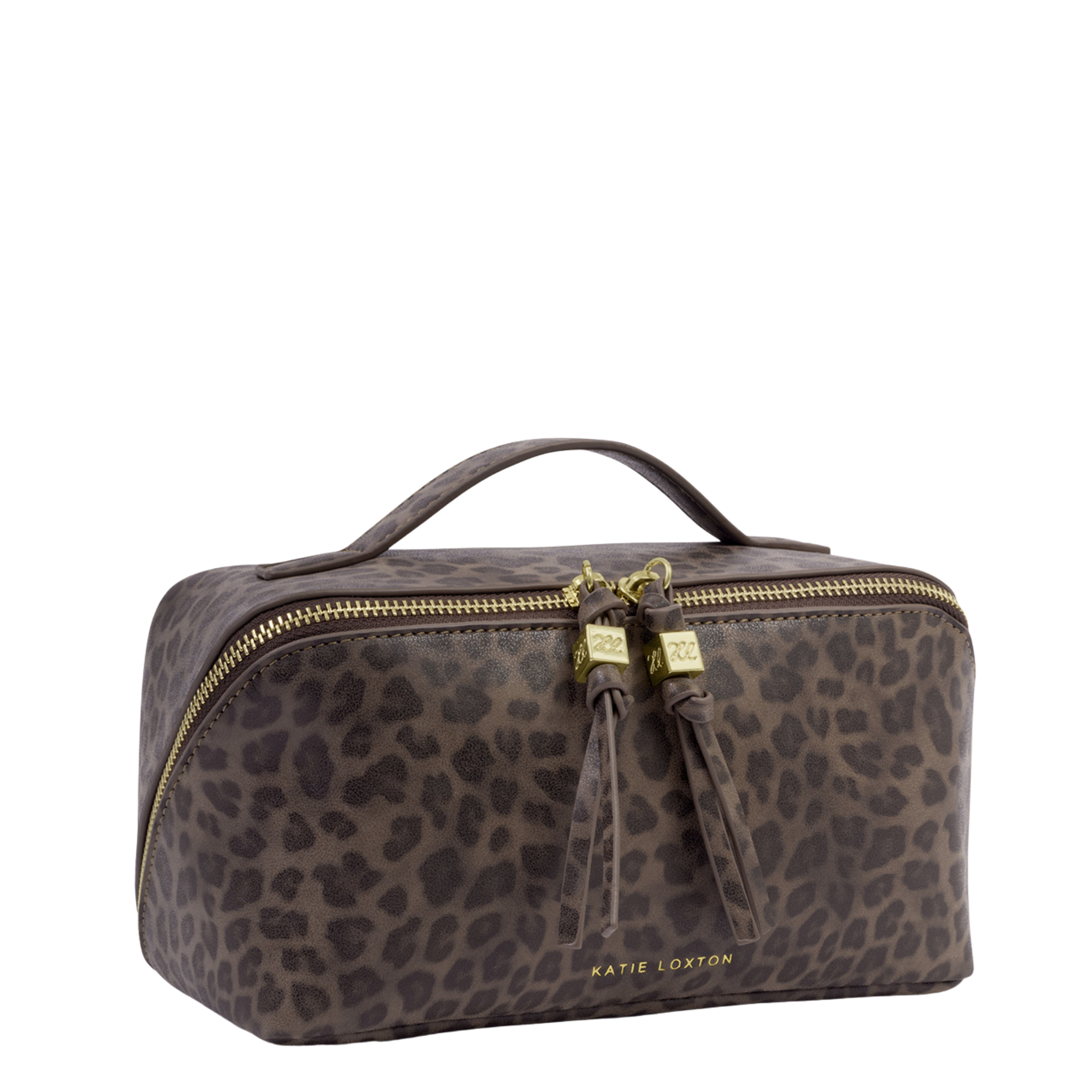 Womens Katie Loxton Leopard Soho Medium Wash Bag