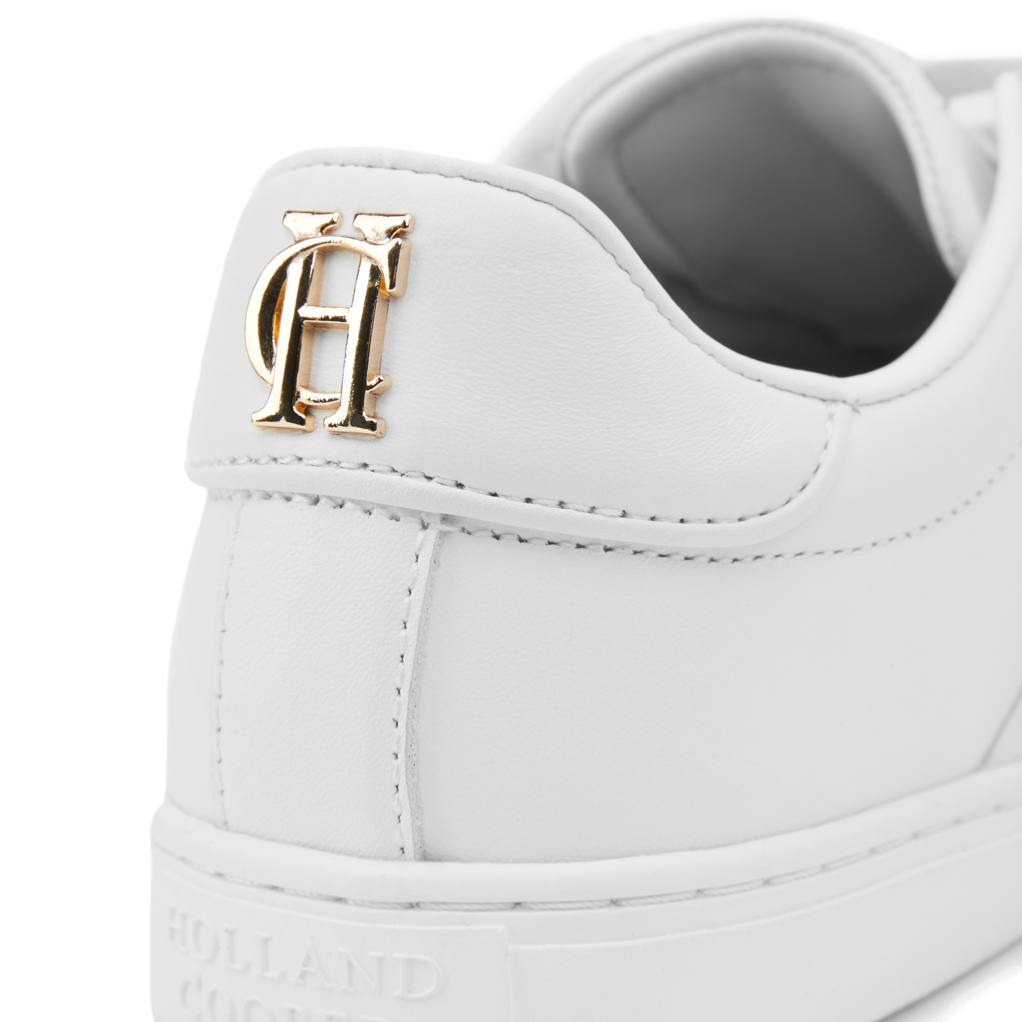 Womens Holland Cooper White Knightsbridge Court Trainers