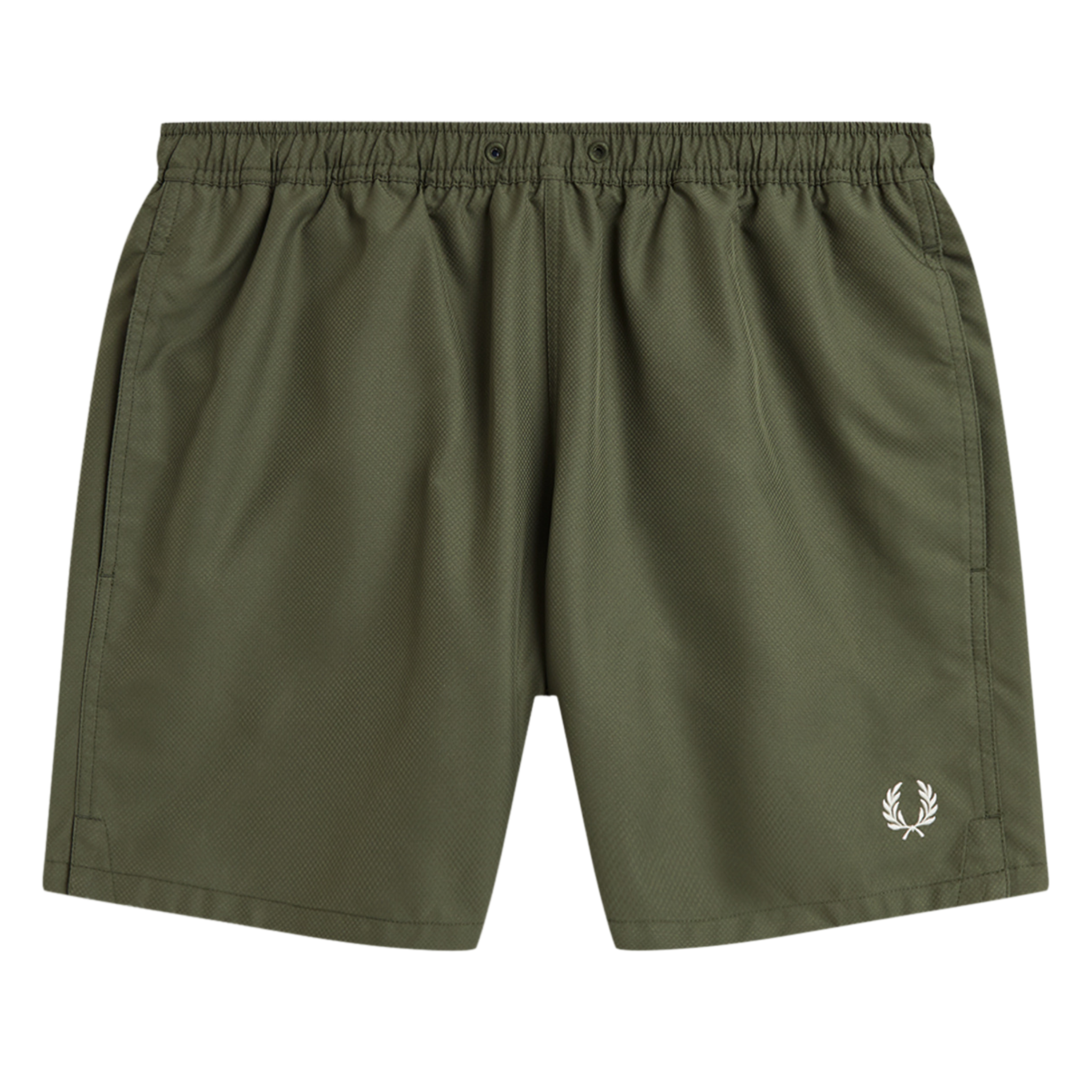 Mens Fred Perry Laurel Wreath Green Swim Shorts