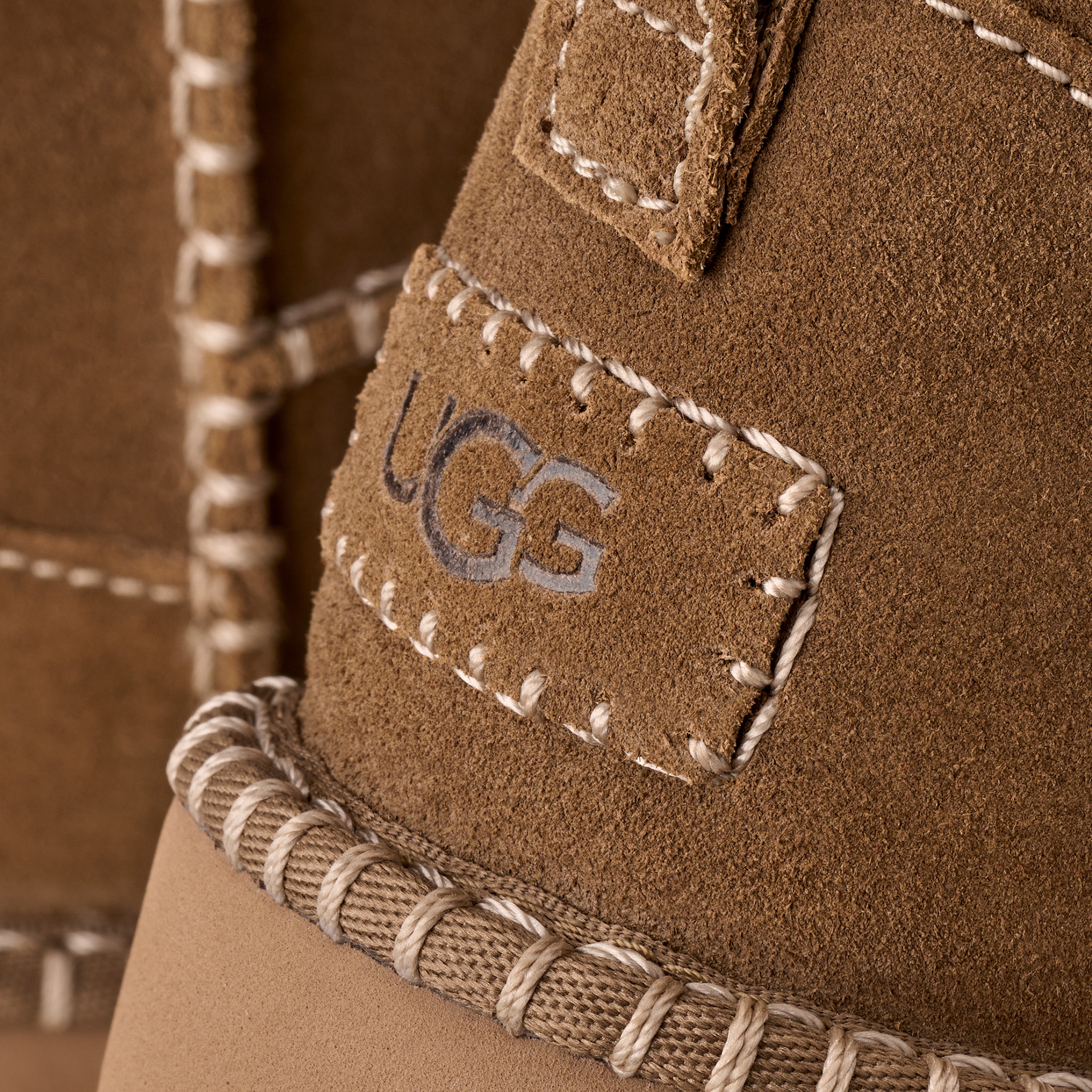 Womens UGG Light Bronze Classic Ultra Mini Botanic