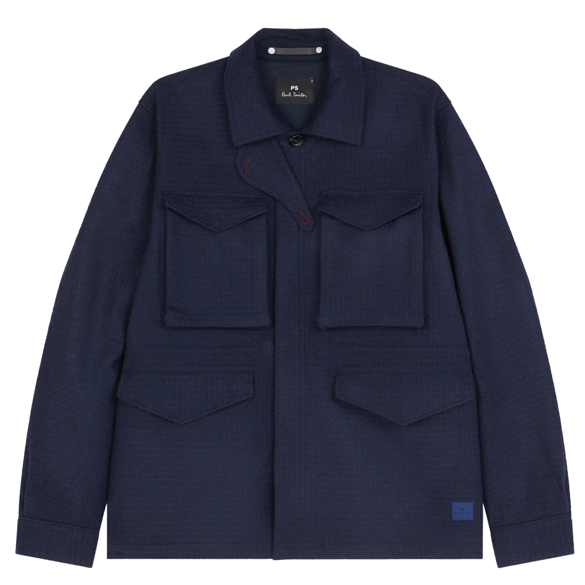 Paul Smith Navy Showerproof Wool Field Jacket | Hurleys