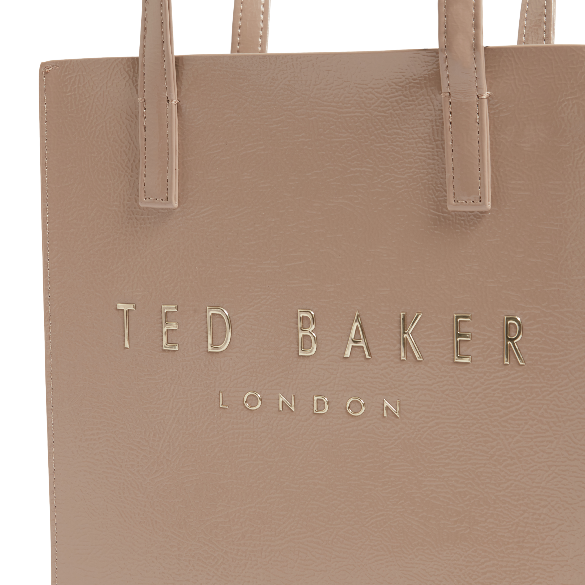 Womens Ted Baker Stone Crinion Crinkle Small Icon Bag