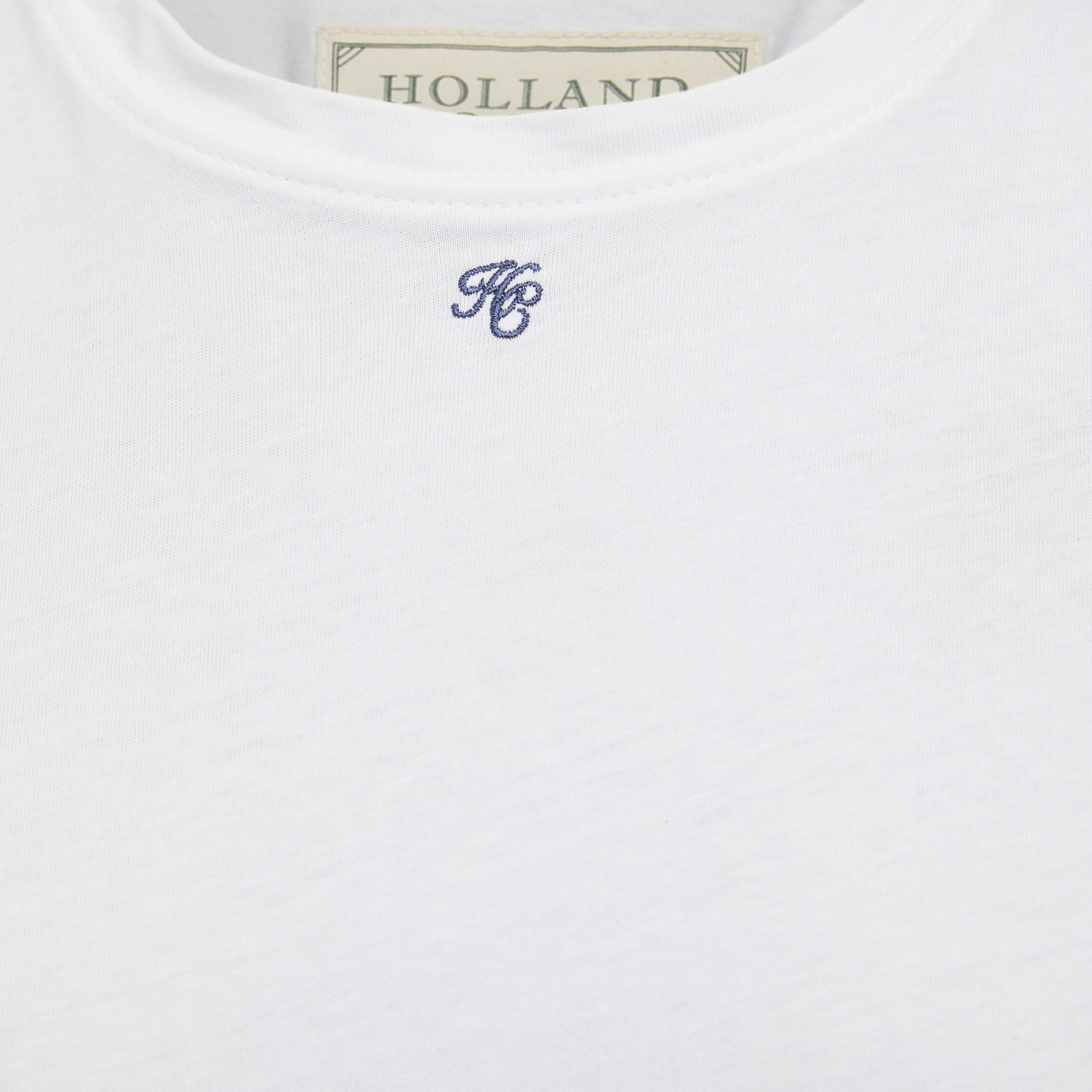 Womens Holland Cooper White Monogram Tee