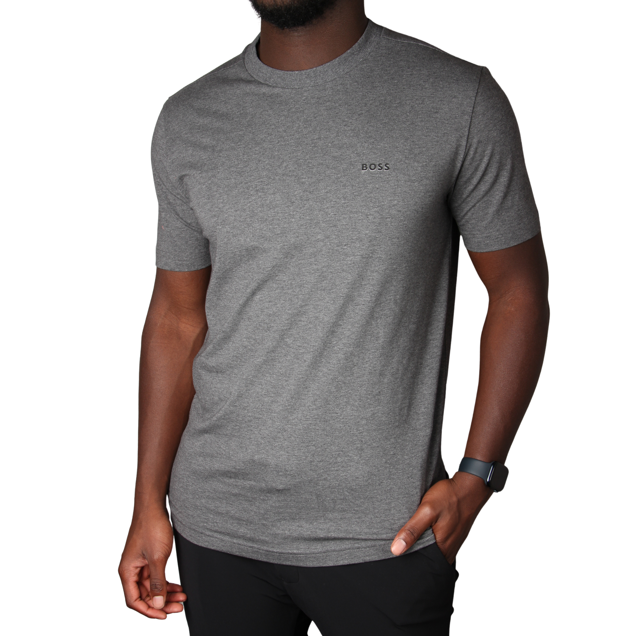 Mens BOSS Medium Grey Tee S/s T Shirt