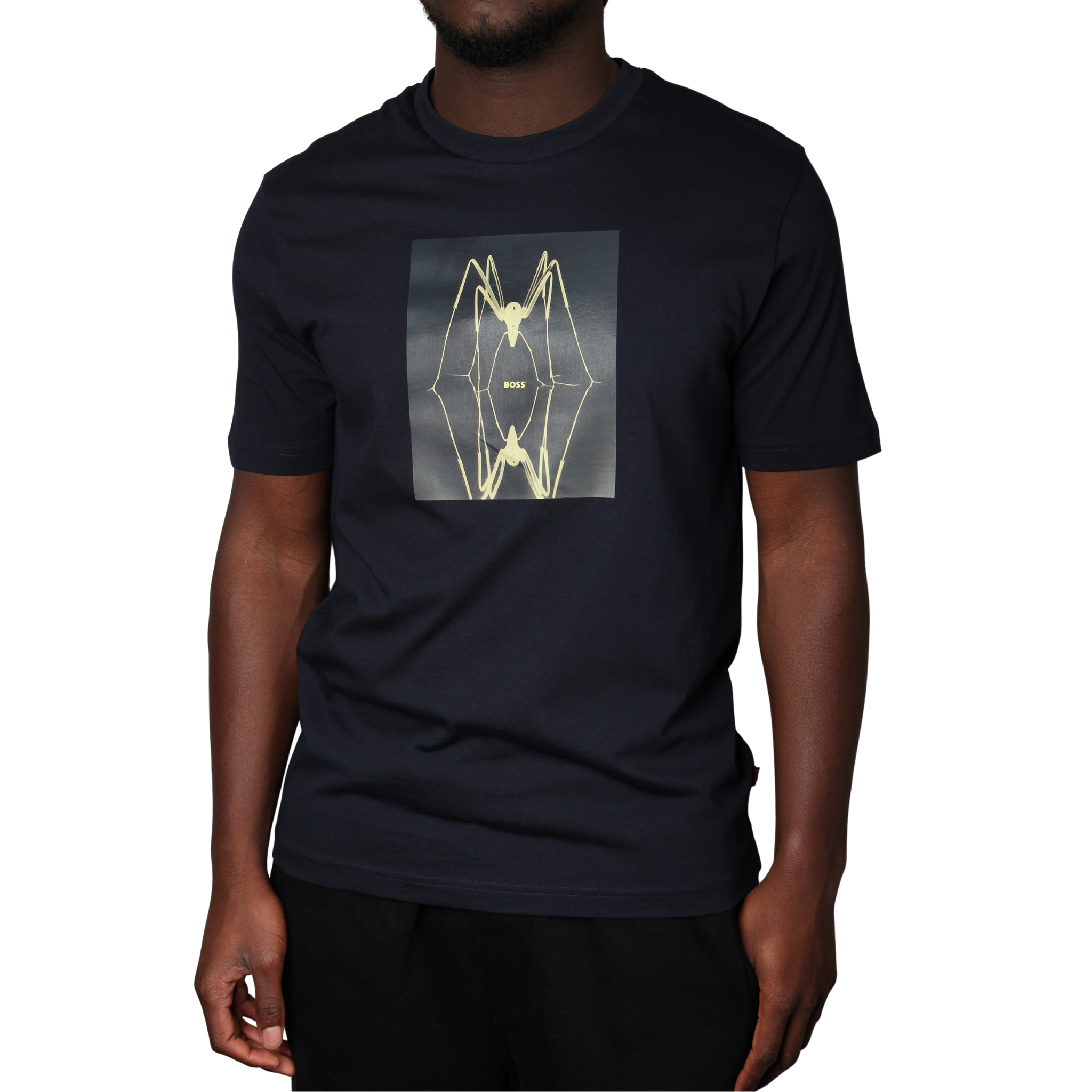 Mens BOSS Dark Blue Te_Creature S/s T Shirt