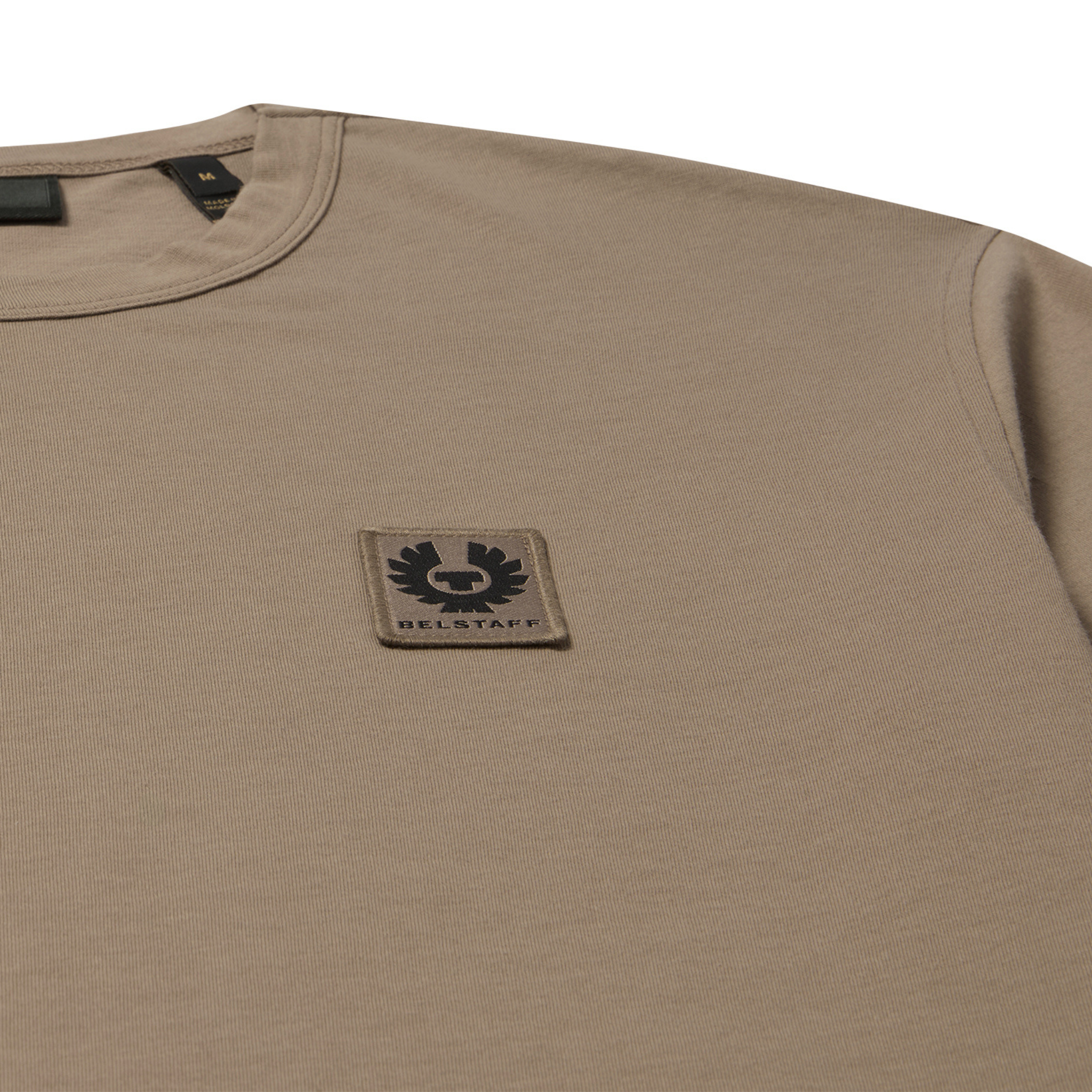 Mens Belstaff Dusty Taupe Branded S/s T Shirt