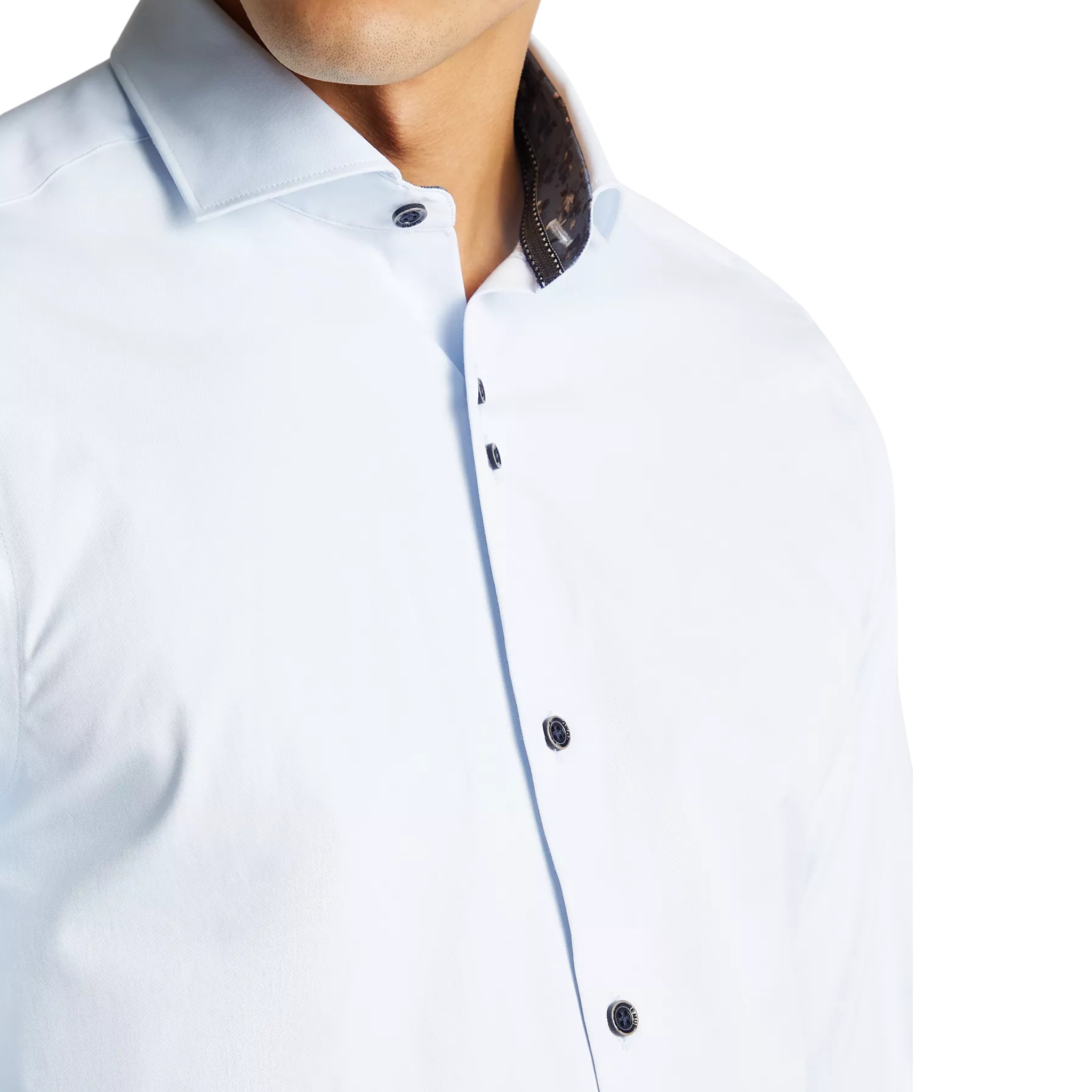 Mens Remus Uomo Light Blue Tapered Fit L/s Shirt