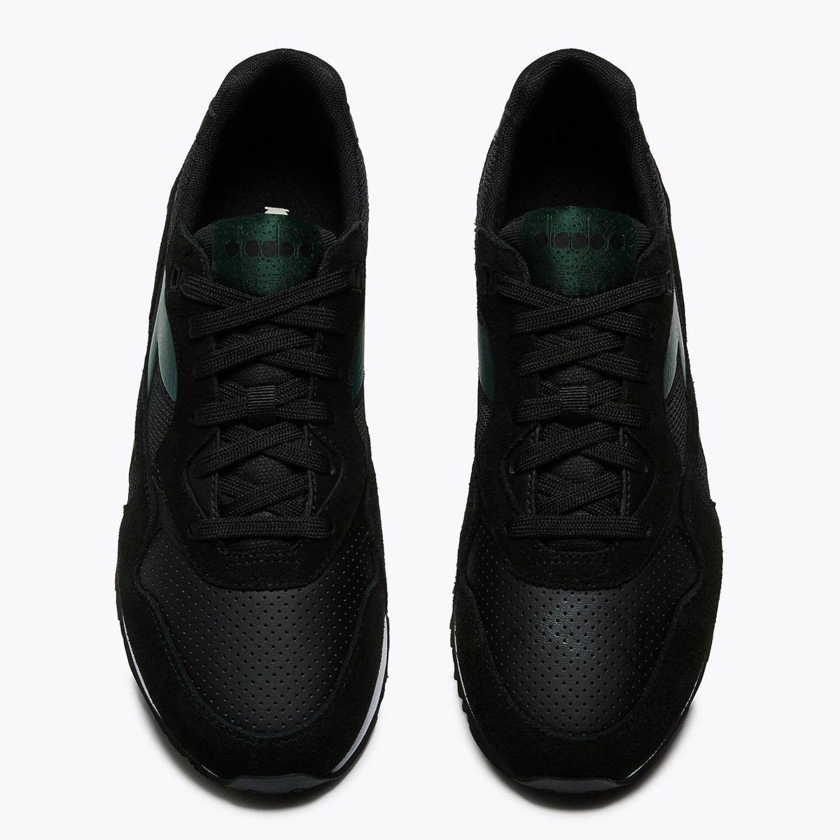 Mens Diadora Black/Pineneedle N.92 Advance Trainers