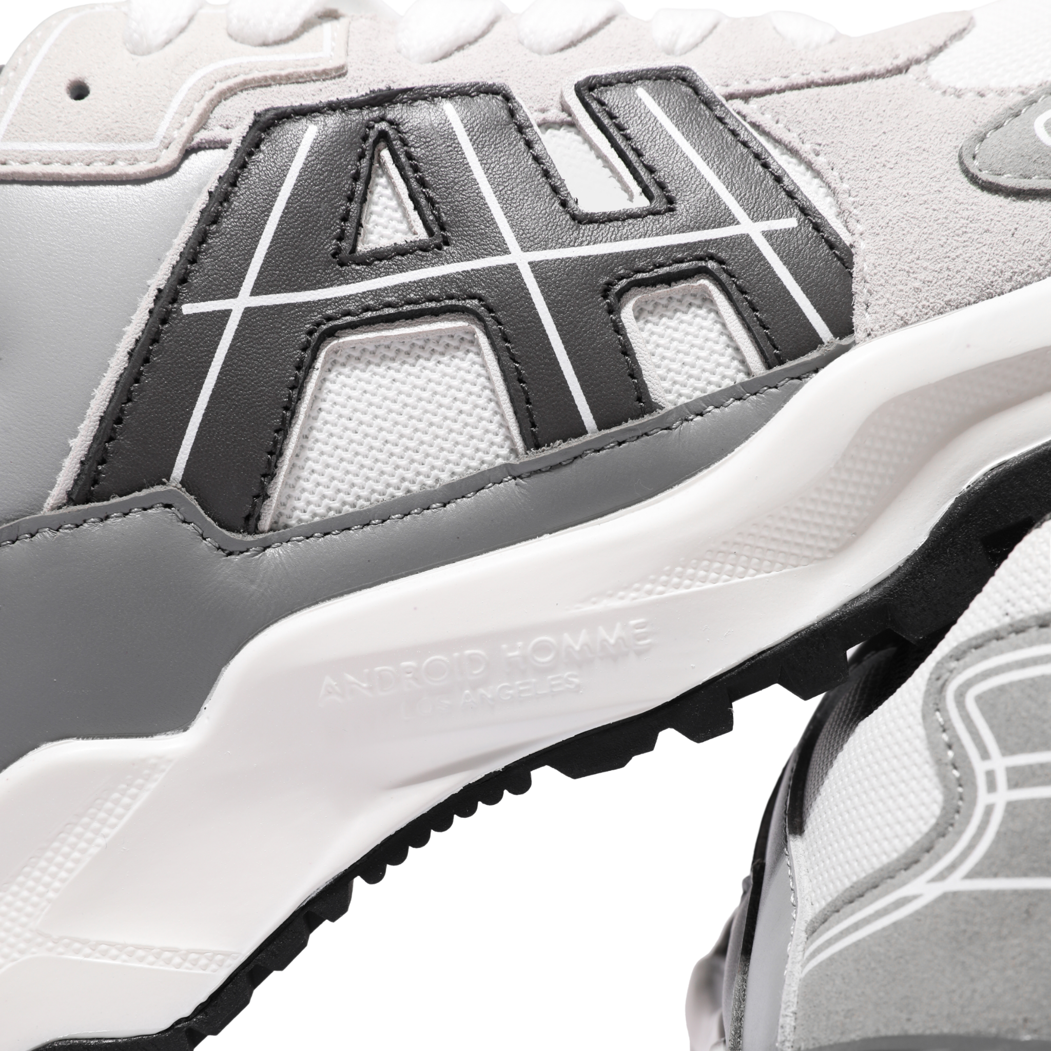 Mens Android Homme White AH One Ballistic Nylon Trainers