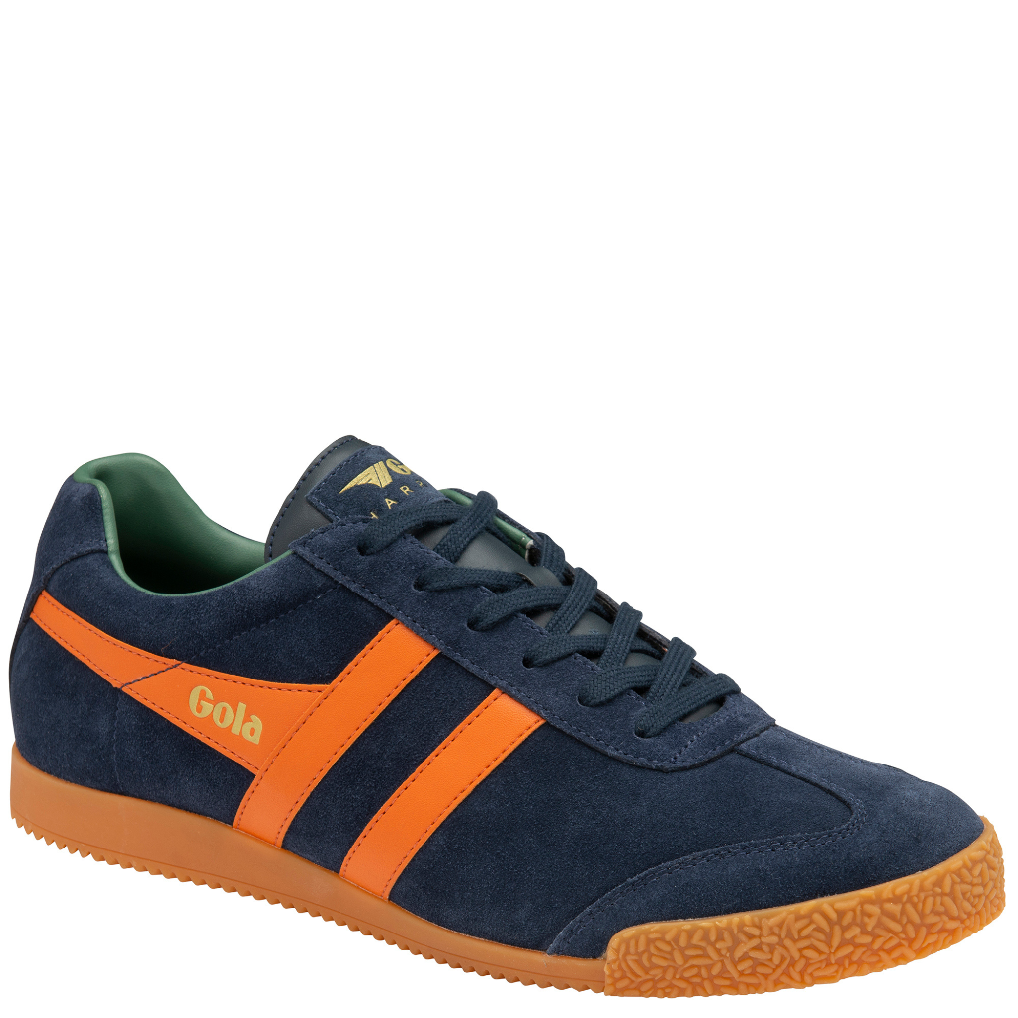 Mens Gola Navy/Moody Orange/Sage Harrier Trainers