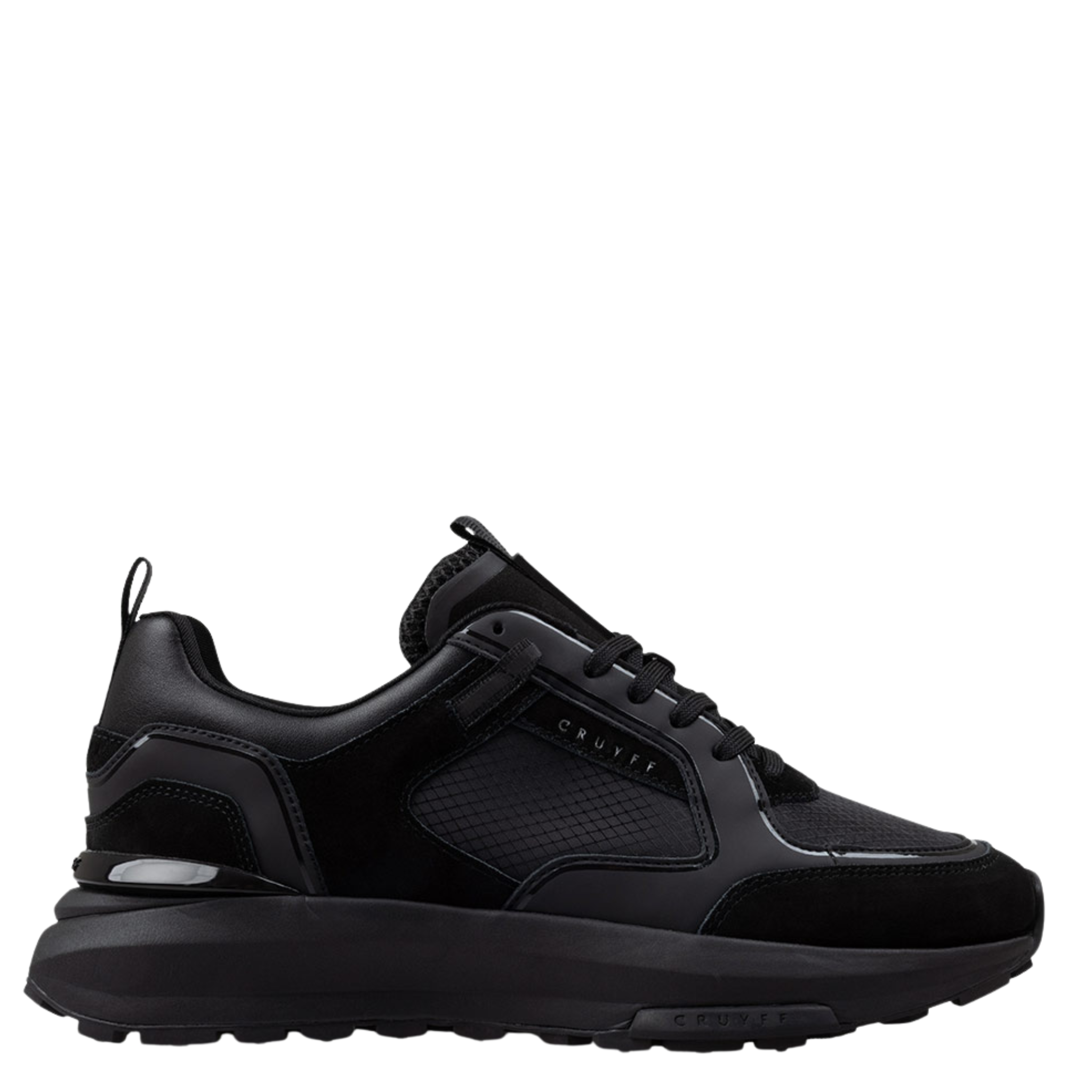 Mens Cruyff Black Rayado Trainers