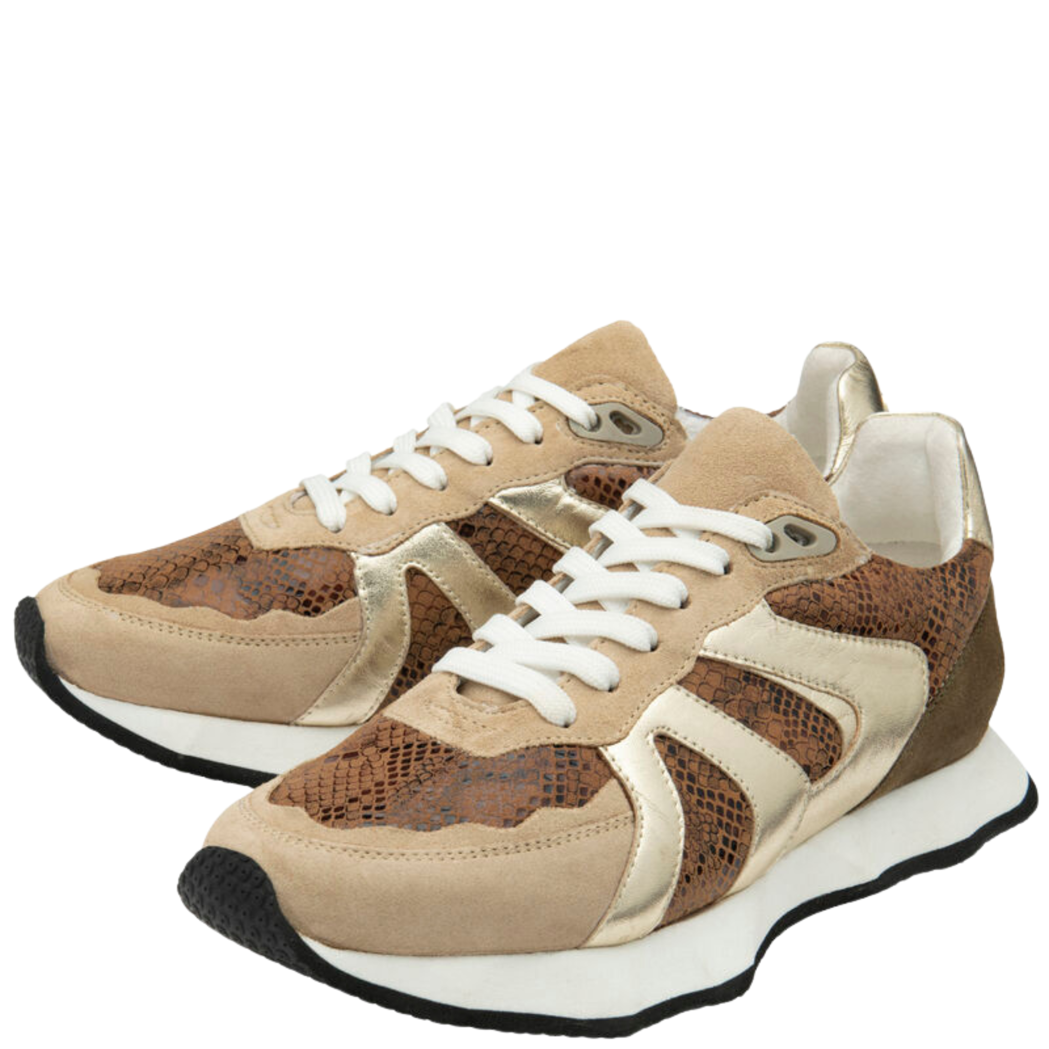 Womens Ravel Beige/Gold/Animal Innes Trainers