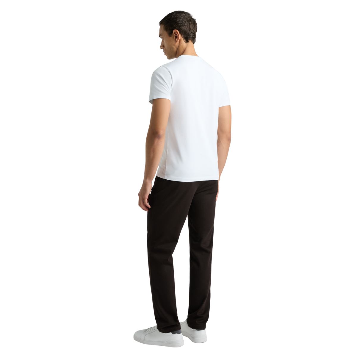 Mens Remus Uomo Dark Brown Rhyan Straight Fit Chinos