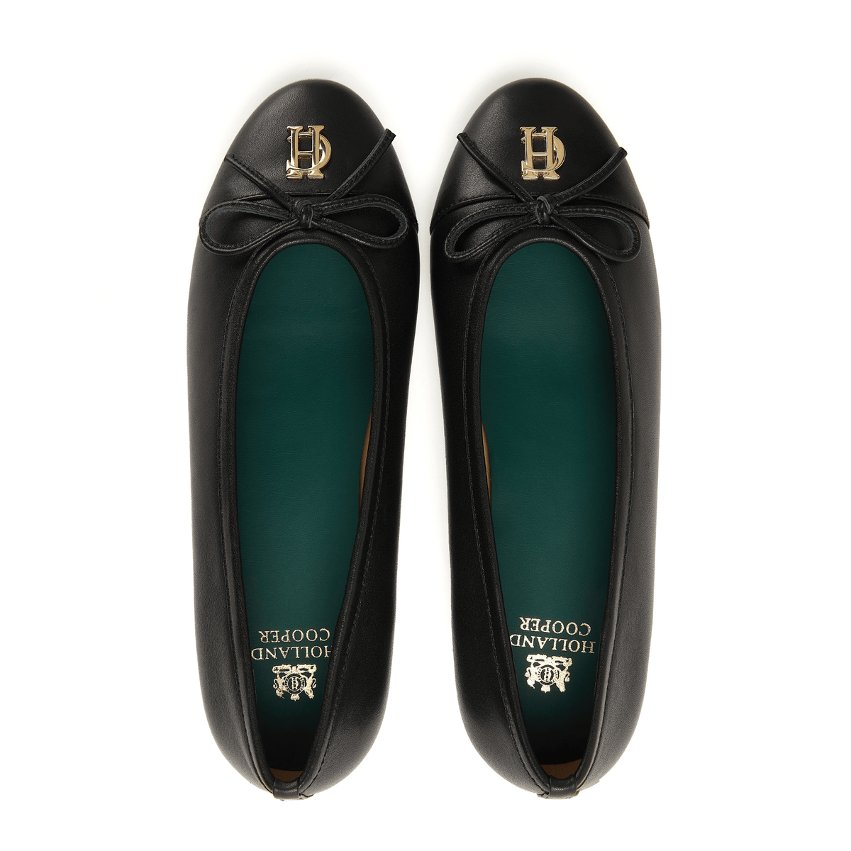 Womens Holland Cooper Black Ballet Shoes