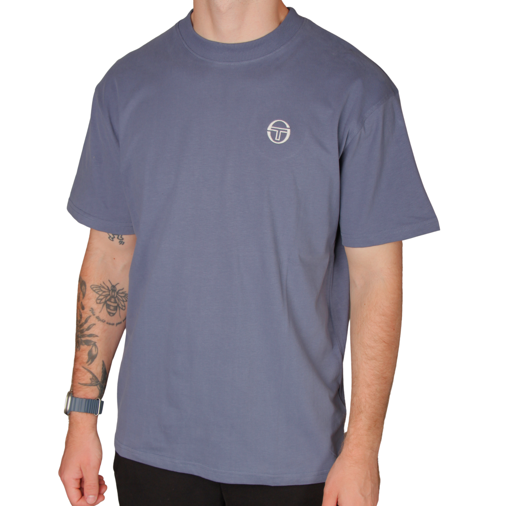 Mens Sergio Tacchini Vintage Indigo Trento S/s T Shirt
