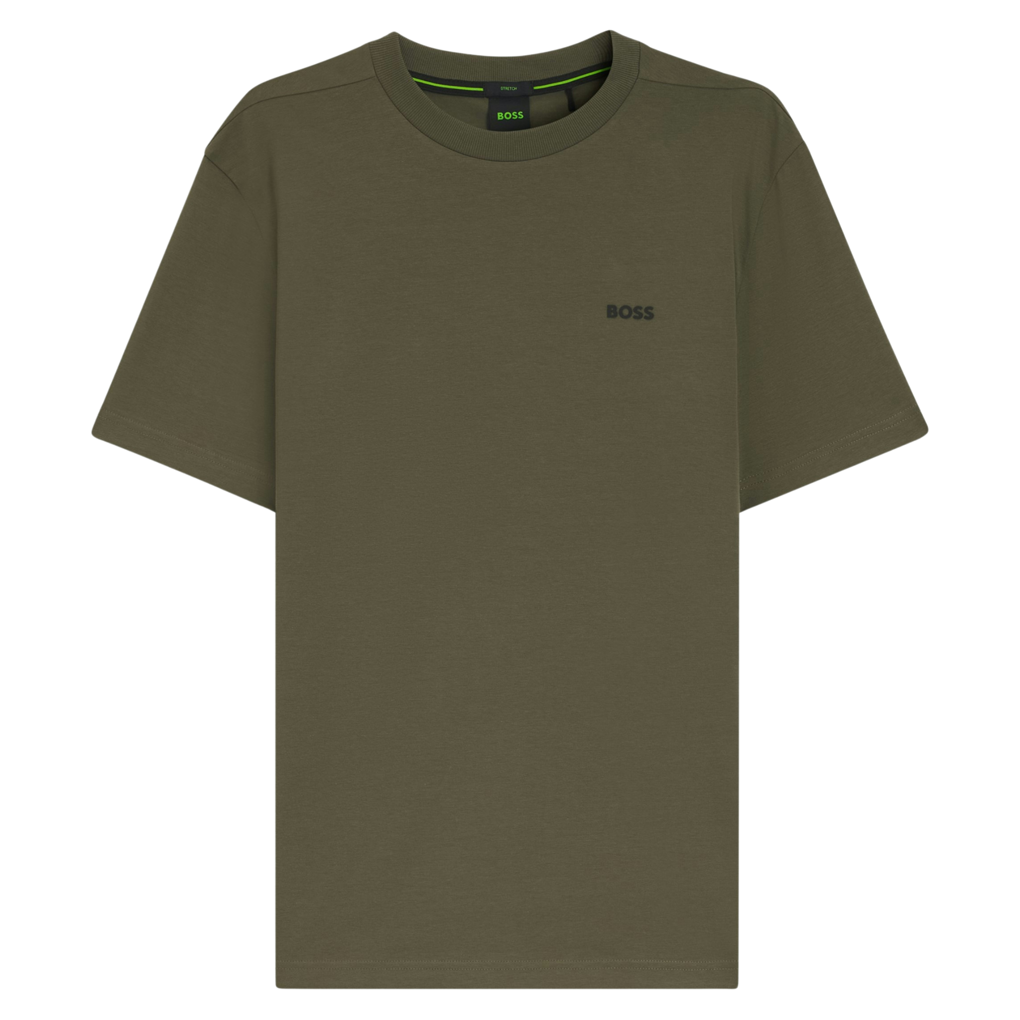 Mens BOSS Dark Green Tee S/s T Shirt