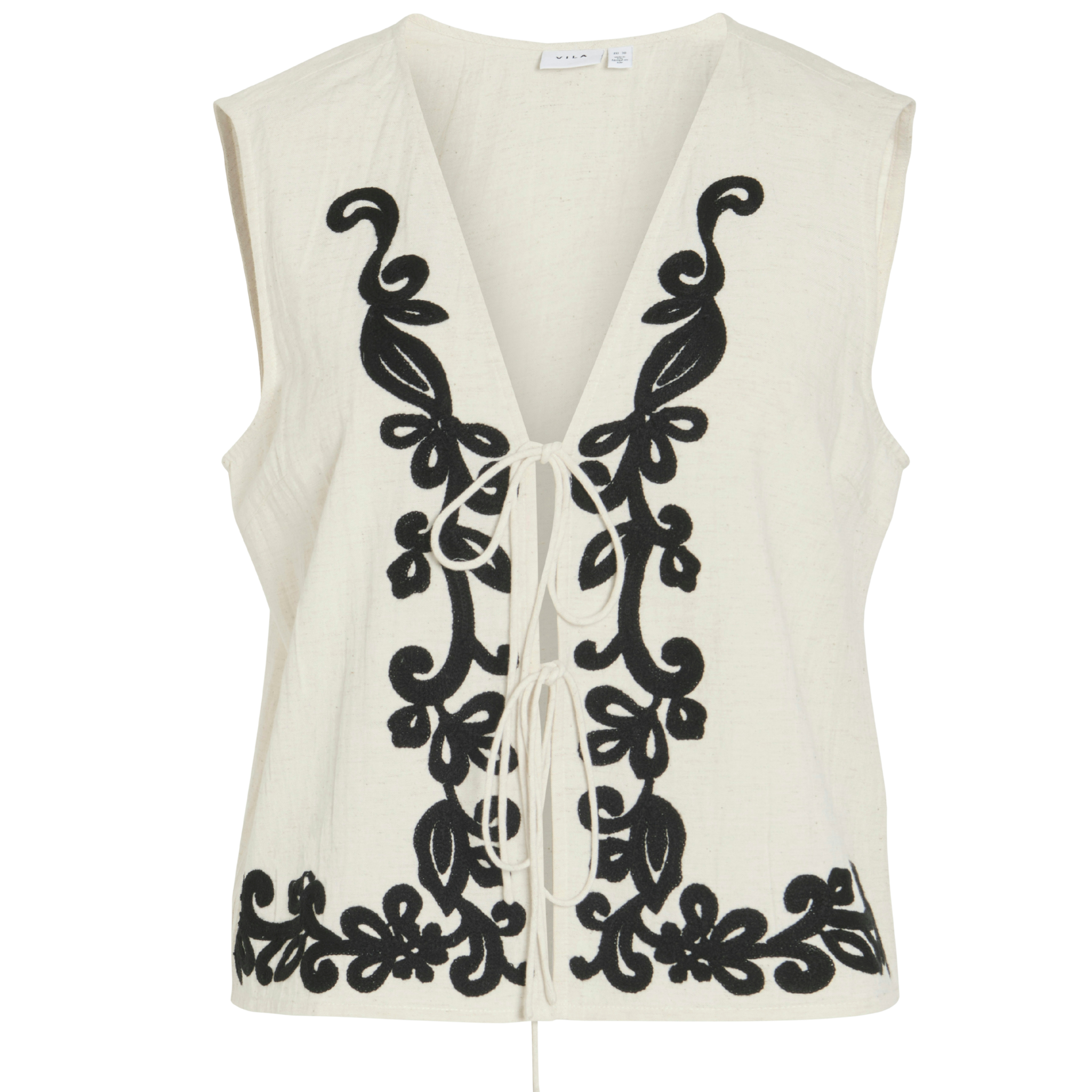 Womens Vila Super Light Natural Vipolli Vest Top