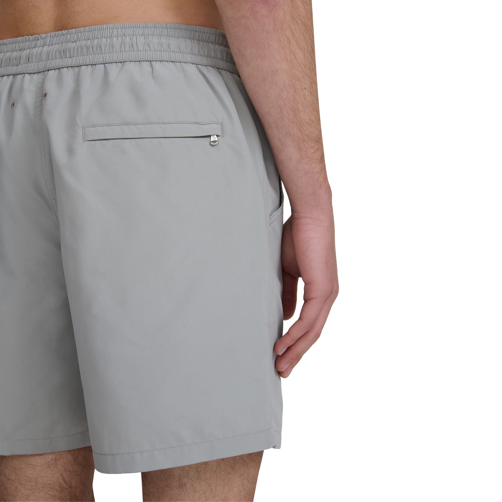 Mens Sandbanks Sage Badge Logo Recycled Swim Shorts